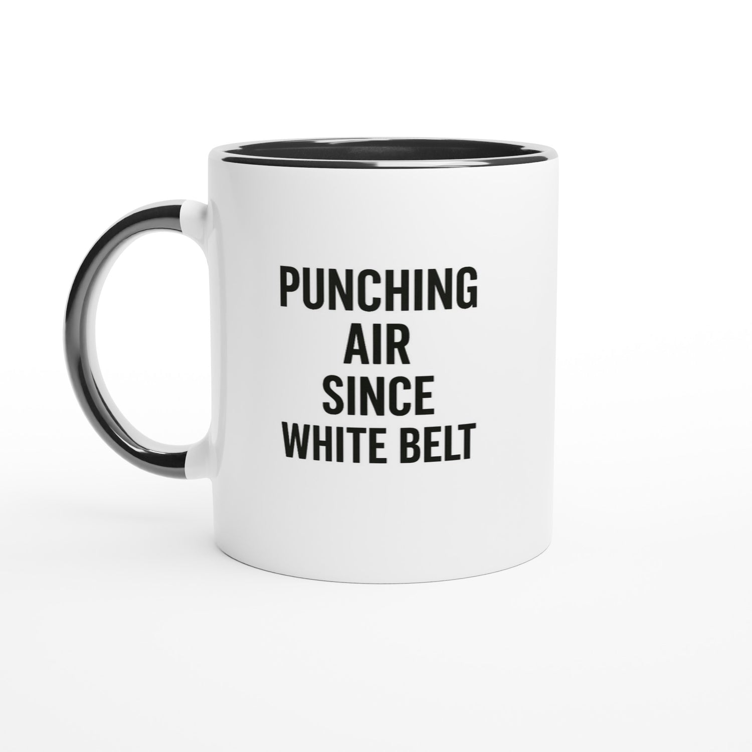Punching Air Since White Belt - Funny Karate Mug for Students & Sensei Gift