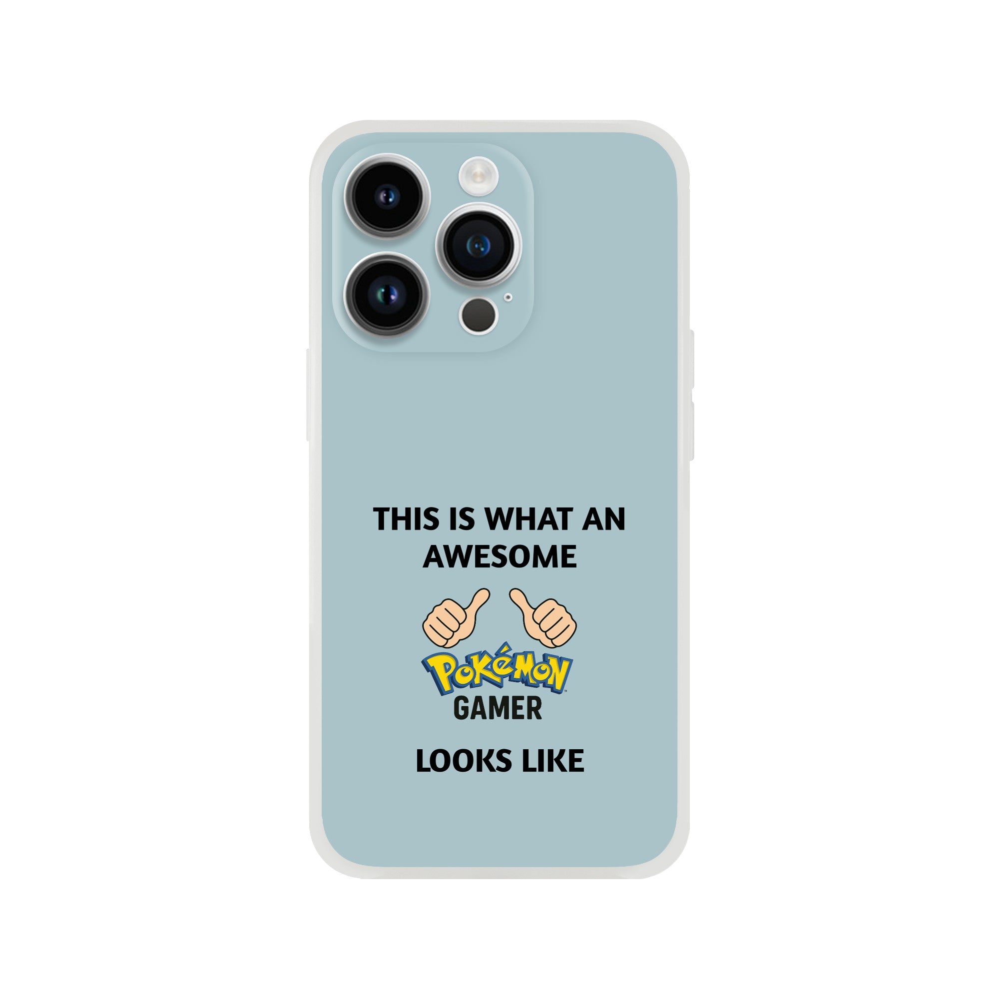 Awesome Pokémon Gamer iPhone Case - Cute & Funny Flexi Case iPhone 14 Pro