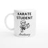 Personalized Karate Student Mug - Custom Name Coffee Cup - Perfect Gift for Karate Enthusiasts Ceramic White