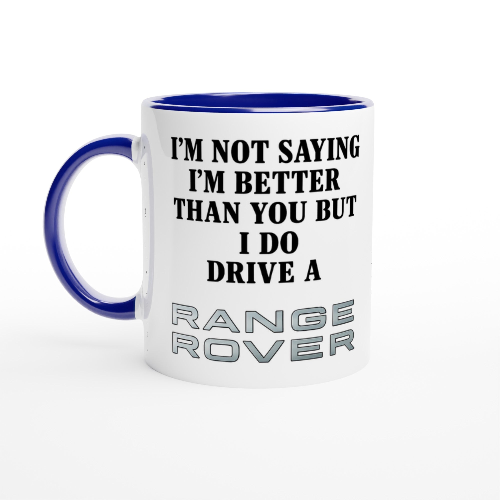 Personalized Range Rover Mug - 11oz Ceramic Coffee Lover Gift - Multiple Colors Available Ceramic Blue