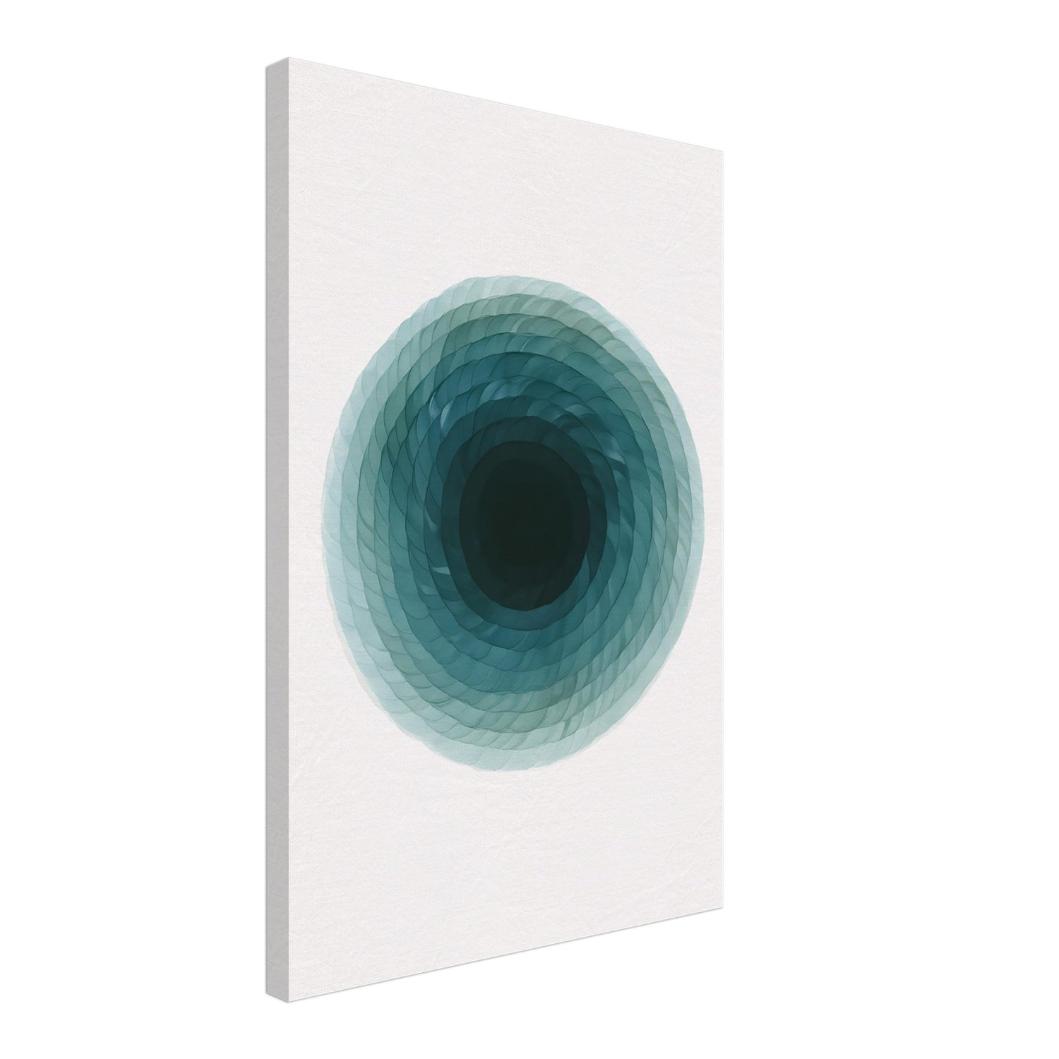 Deep Tranquility Canvas – Abstract Watercolor Spiral Art Print - Slim Canvas - Wall Art 40x60 cm 16x24″