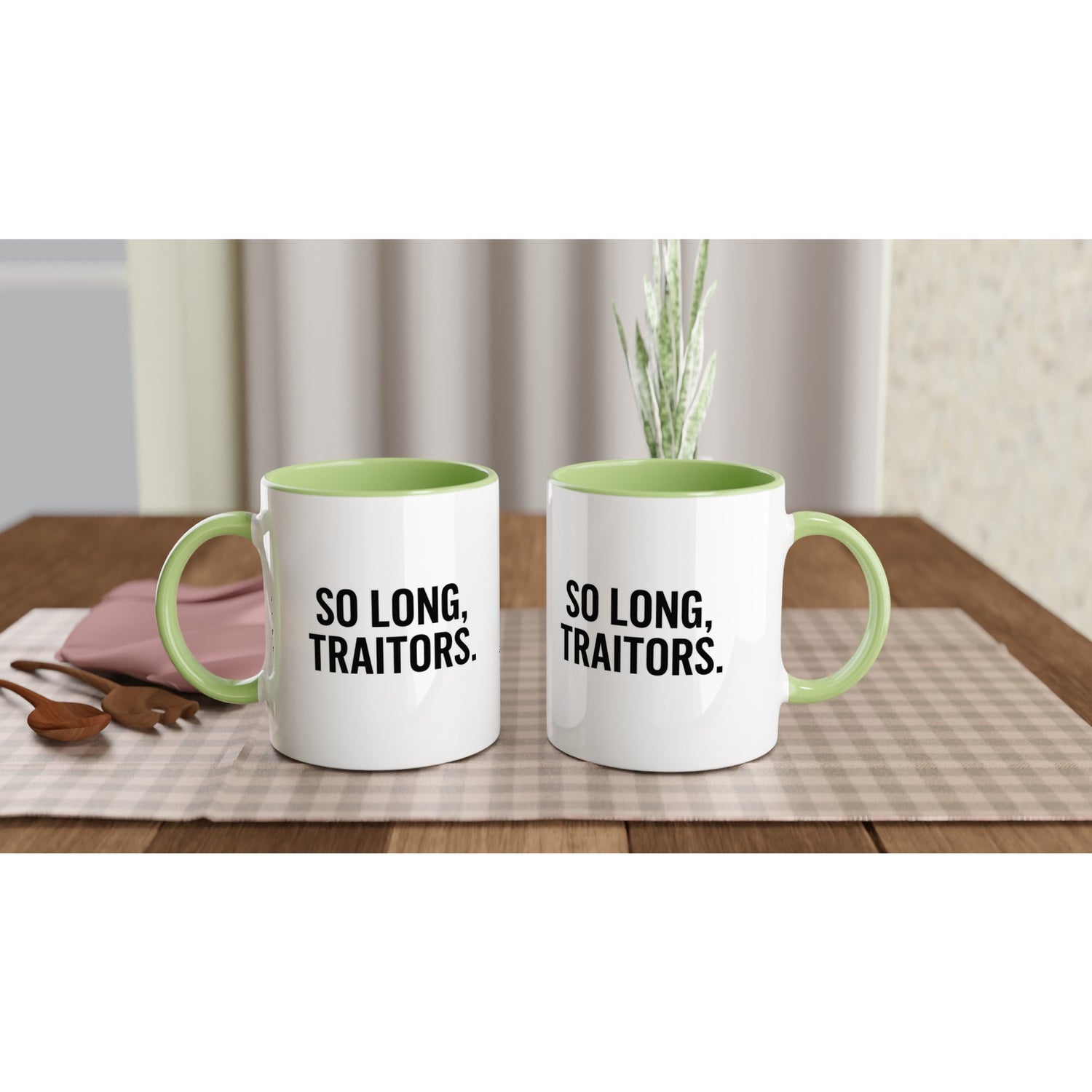 So Long, Traitors Mug - Funny Employee Leaving Gift - Ceramic Coffee Cup