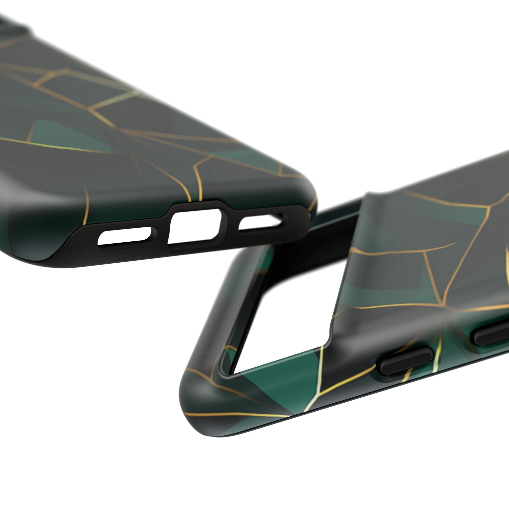Emerald Veil - Geometric Luxe Phone Case