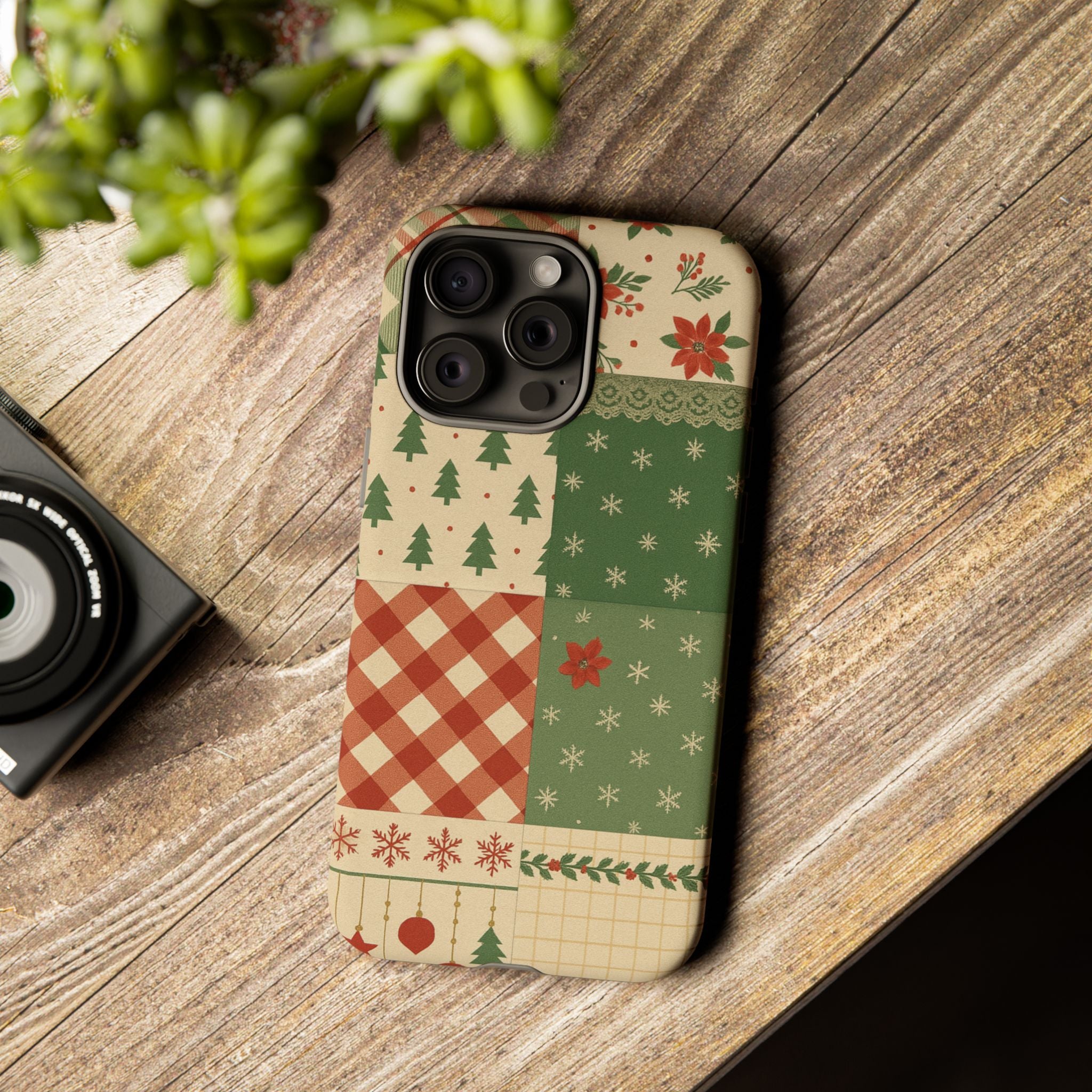 Festive Phone Cases, Luxury Black and Gold Design for Christmas Gift, Holiday Decor, Tough Case, Winter Celebration, Elegant iPhone Cover