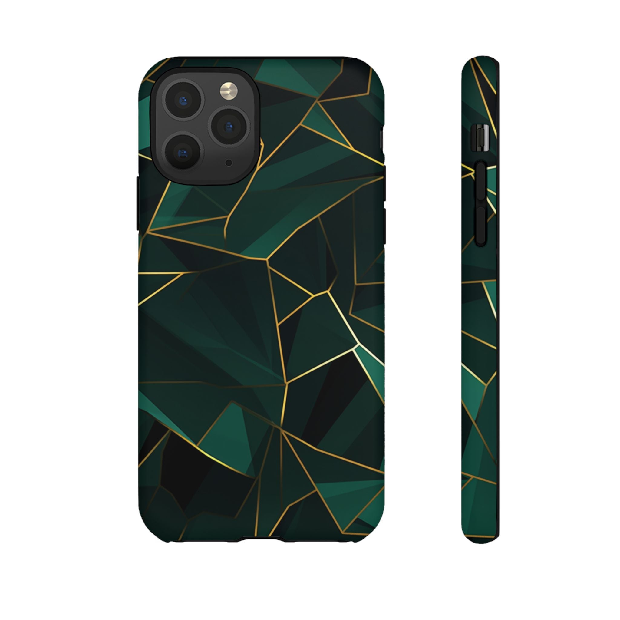 Emerald Veil - Geometric Luxe Phone Case iPhone 11 Pro Matte