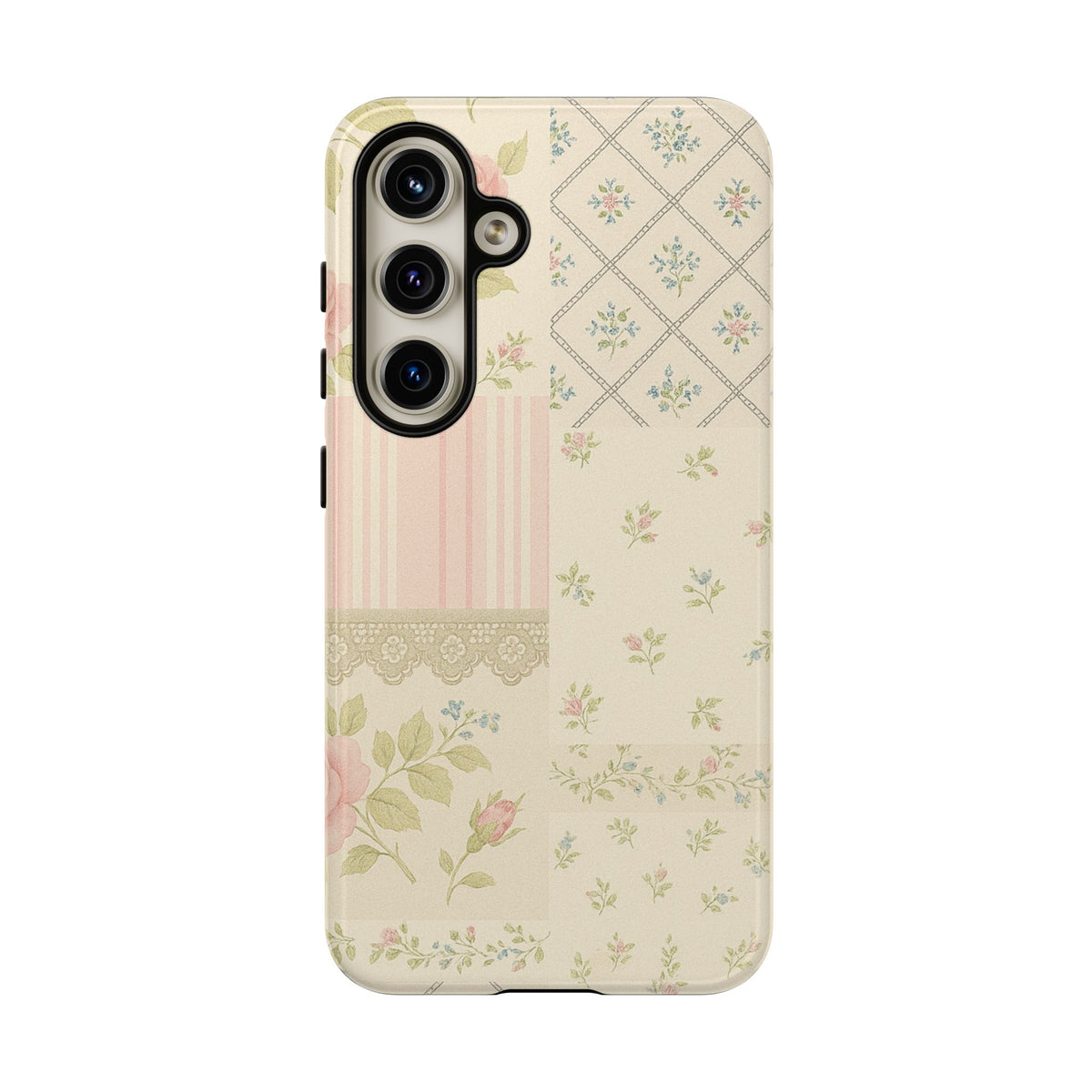 Floral Phone Case, Floral Tough Case, Protective Phone Case, Flower Case, Tough Phone Cover, Floral Tech Accessory Samsung Galaxy S24 Glossy