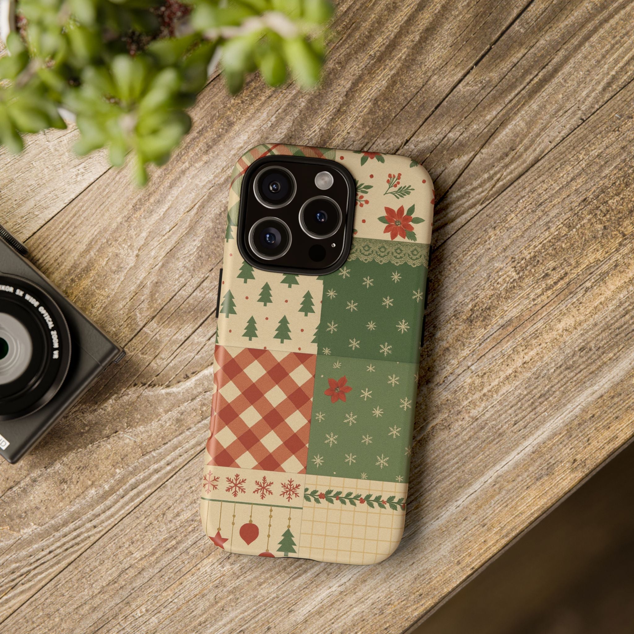 Festive Phone Cases, Luxury Black and Gold Design for Christmas Gift, Holiday Decor, Tough Case, Winter Celebration, Elegant iPhone Cover