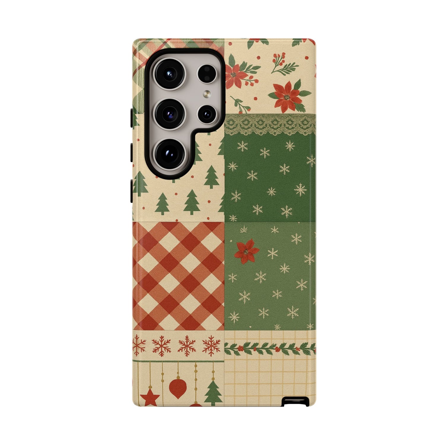 Festive Phone Cases, Luxury Black and Gold Design for Christmas Gift, Holiday Decor, Tough Case, Winter Celebration, Elegant iPhone Cover Samsung Galaxy S24 Ultra Glossy