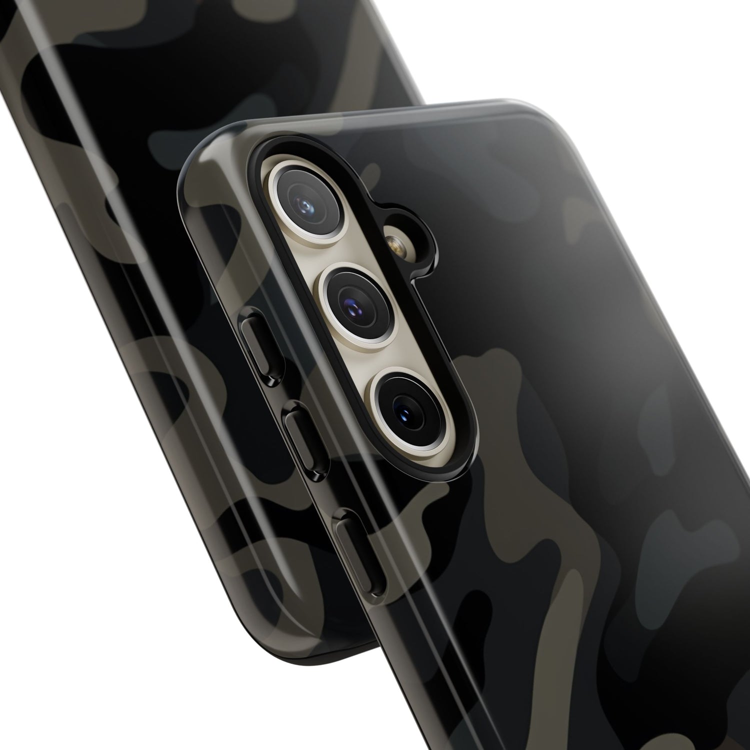 Black Camouflage Phone Case for iPhone, Samsung and Google Pixel
