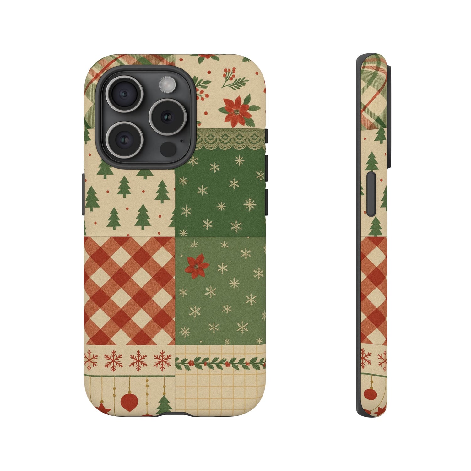 Festive Phone Cases, Luxury Black and Gold Design for Christmas Gift, Holiday Decor, Tough Case, Winter Celebration, Elegant iPhone Cover iPhone 15 Pro Matte