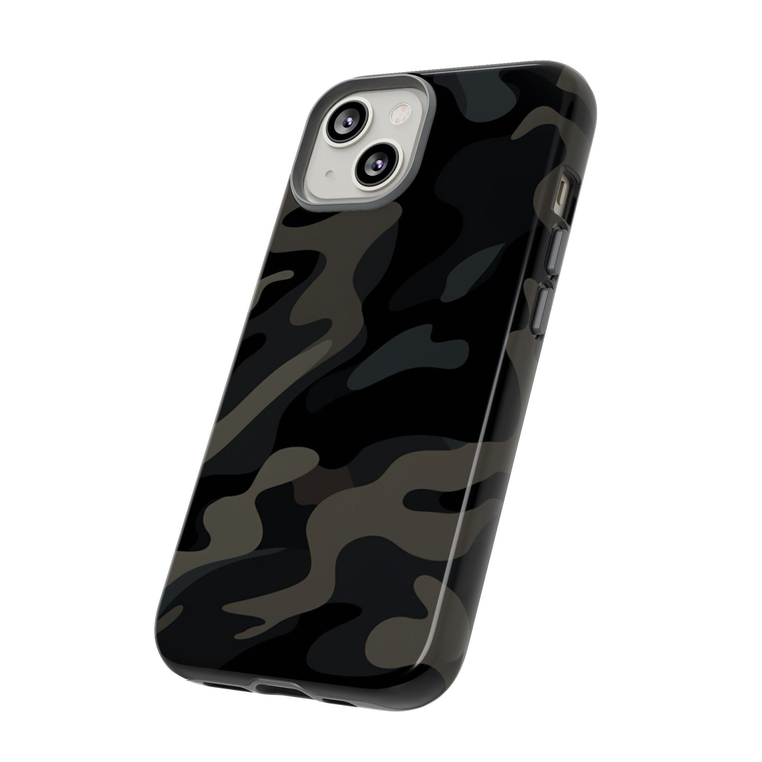 Black Camouflage Phone Case for iPhone, Samsung and Google Pixel