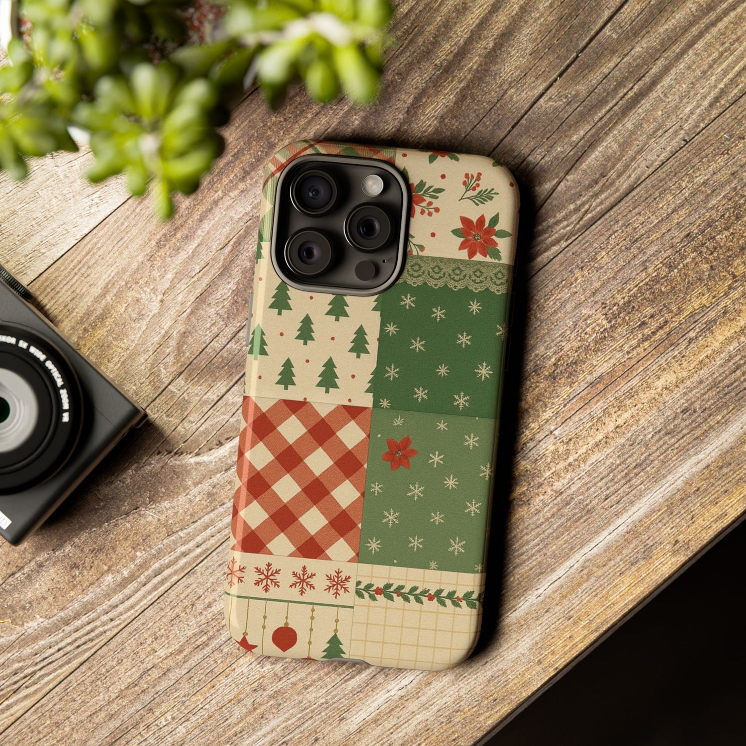 Festive Phone Cases, Luxury Black and Gold Design for Christmas Gift, Holiday Decor, Tough Case, Winter Celebration, Elegant iPhone Cover