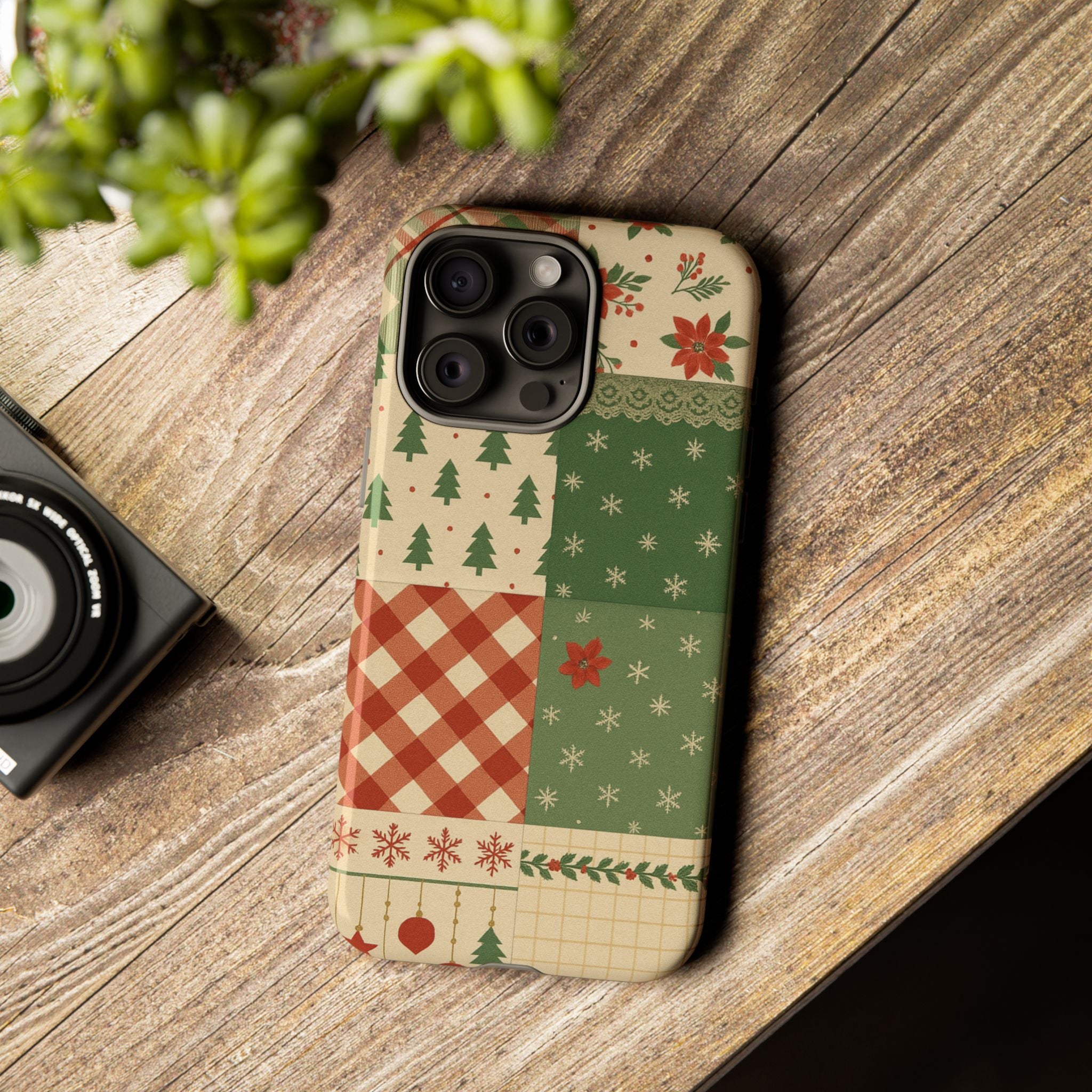 Festive Phone Cases, Luxury Black and Gold Design for Christmas Gift, Holiday Decor, Tough Case, Winter Celebration, Elegant iPhone Cover