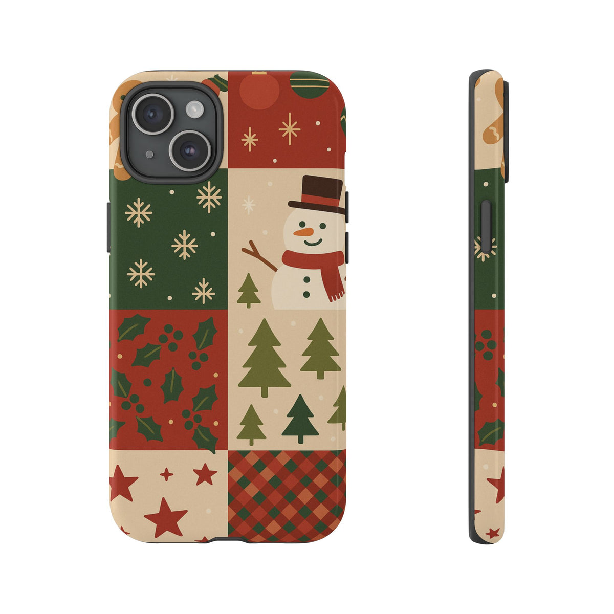 Festive Phone Case - Holiday Cheer, Christmas Gift, Winter Decor, Cute Cell Phone Cover, Seasonal Accessory, Unique Present iPhone 15 Plus Glossy