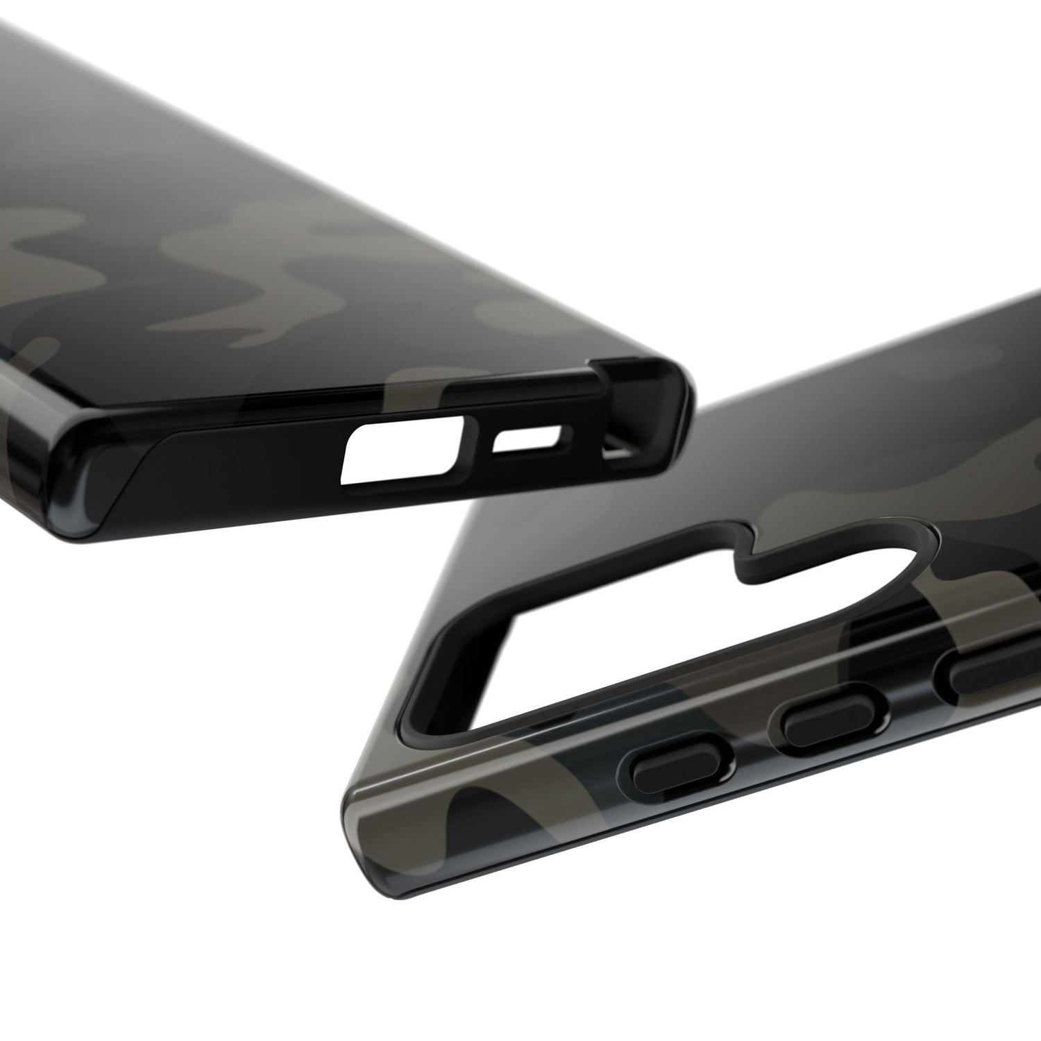 Black Camouflage Phone Case for iPhone, Samsung and Google Pixel