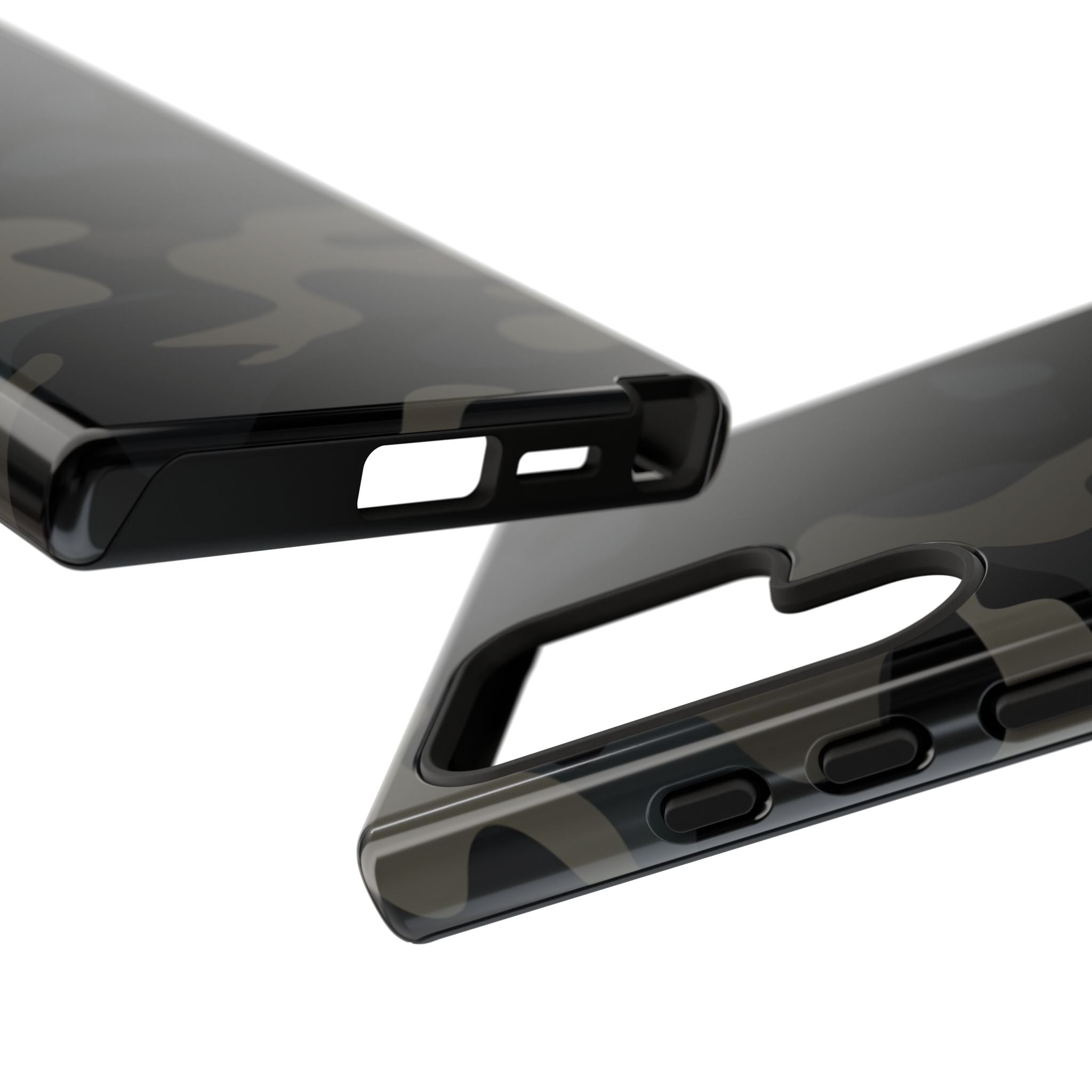 Black Camouflage Phone Case for iPhone, Samsung and Google Pixel