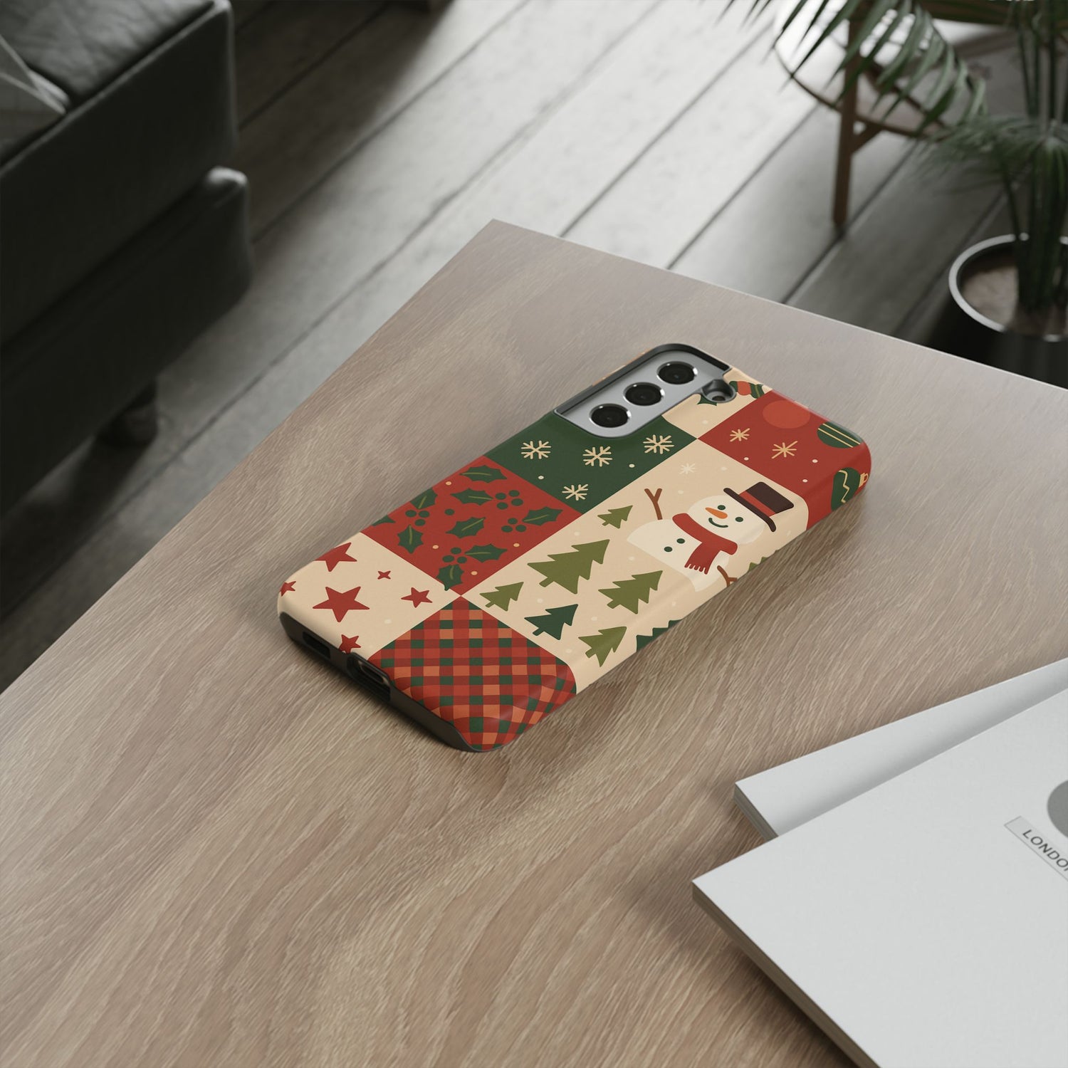 Festive Phone Case - Holiday Cheer, Christmas Gift, Winter Decor, Cute Cell Phone Cover, Seasonal Accessory, Unique Present