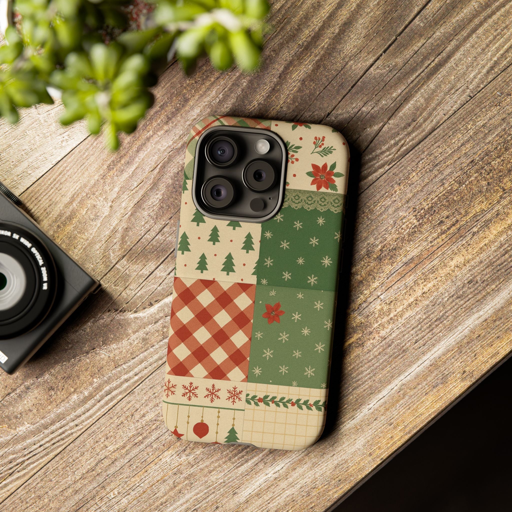 Festive Phone Cases, Luxury Black and Gold Design for Christmas Gift, Holiday Decor, Tough Case, Winter Celebration, Elegant iPhone Cover