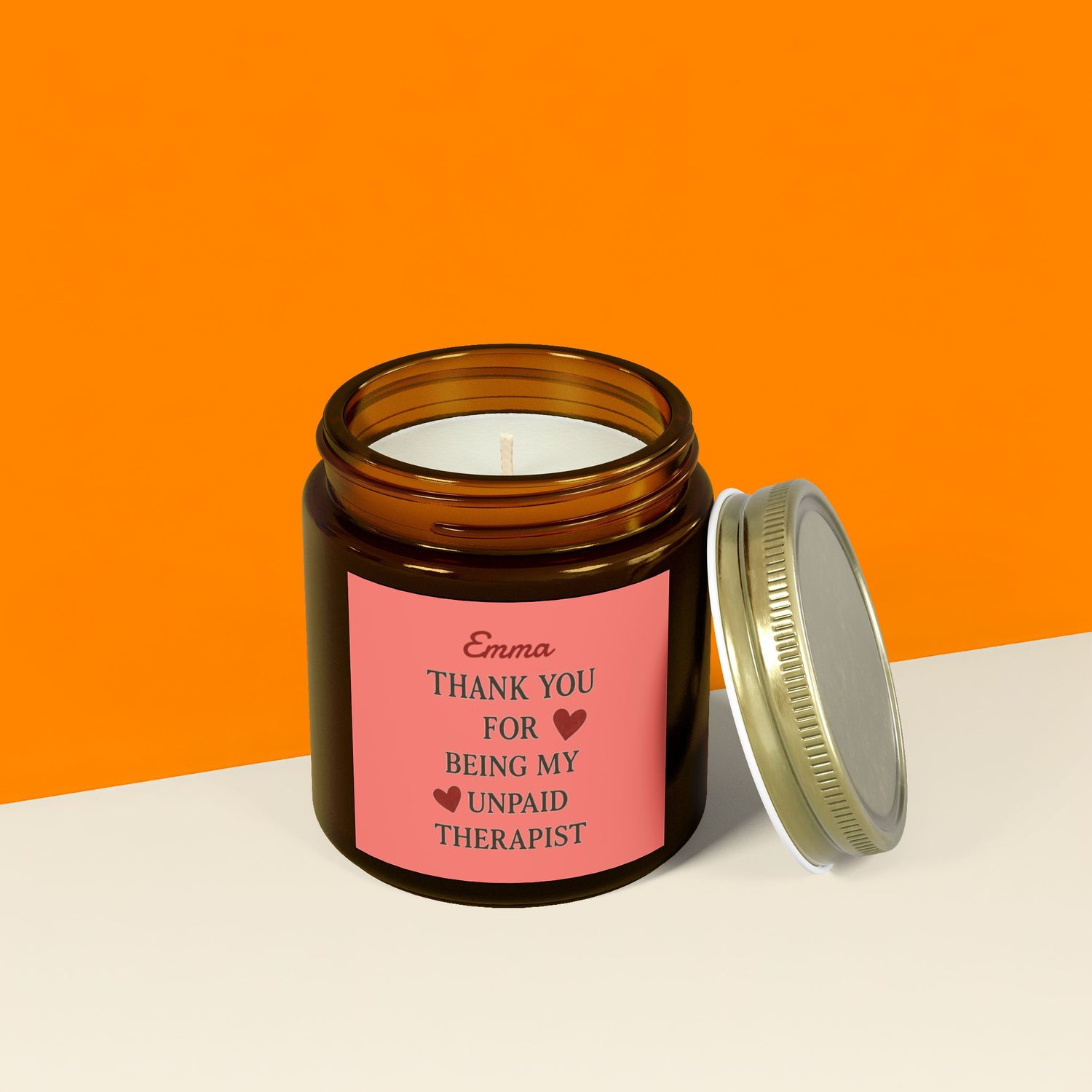Friendship Scented Candle - Personalised Soy Wax Gift for Best Friends, Sisters & Moms