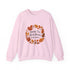 Cozy Book Lover Crewneck Sweatshirt - Fall Fashion Tea & Books Apparel | Gift for Readers Light Pink