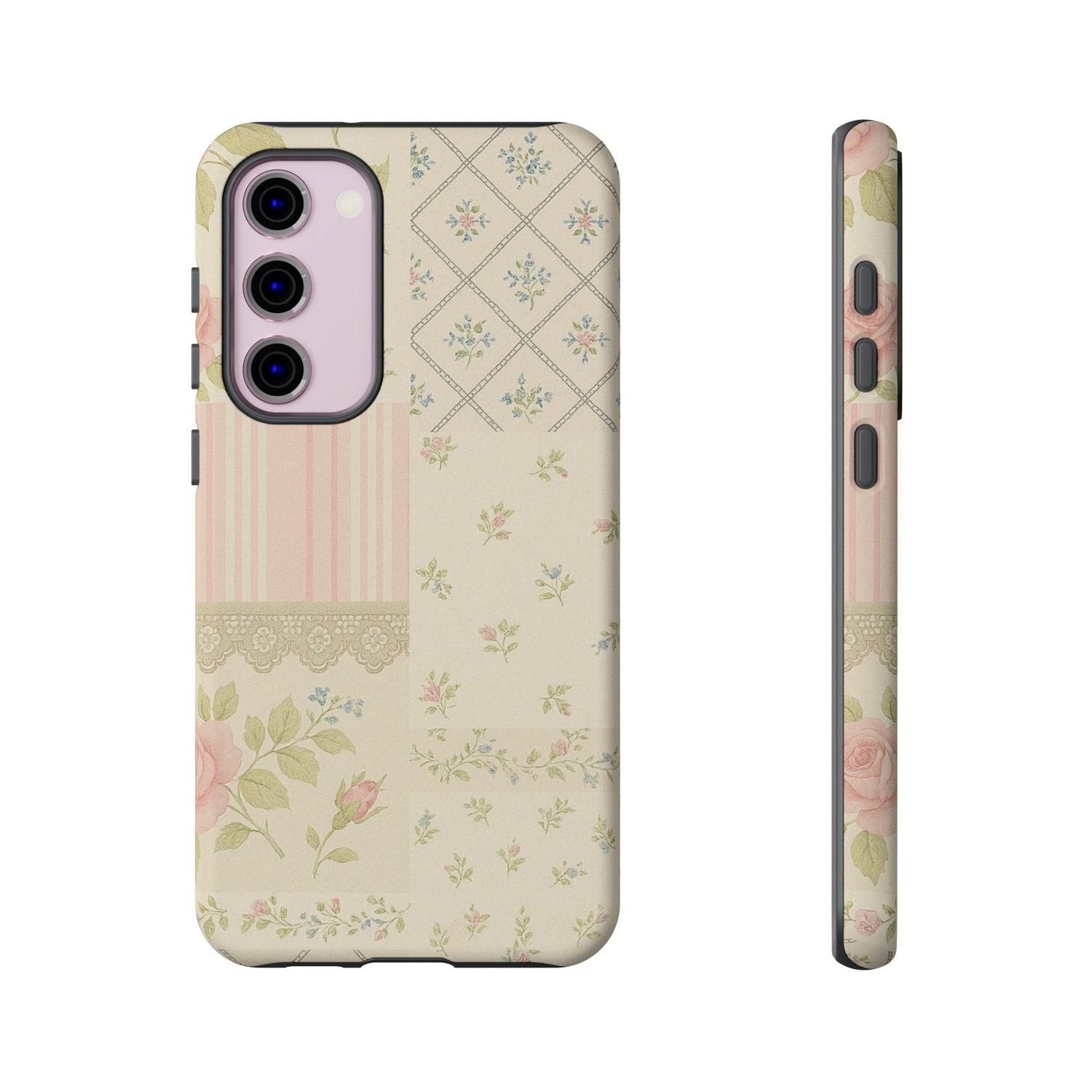 Floral Phone Case, Floral Tough Case, Protective Phone Case, Flower Case, Tough Phone Cover, Floral Tech Accessory Samsung Galaxy S23 Plus Matte