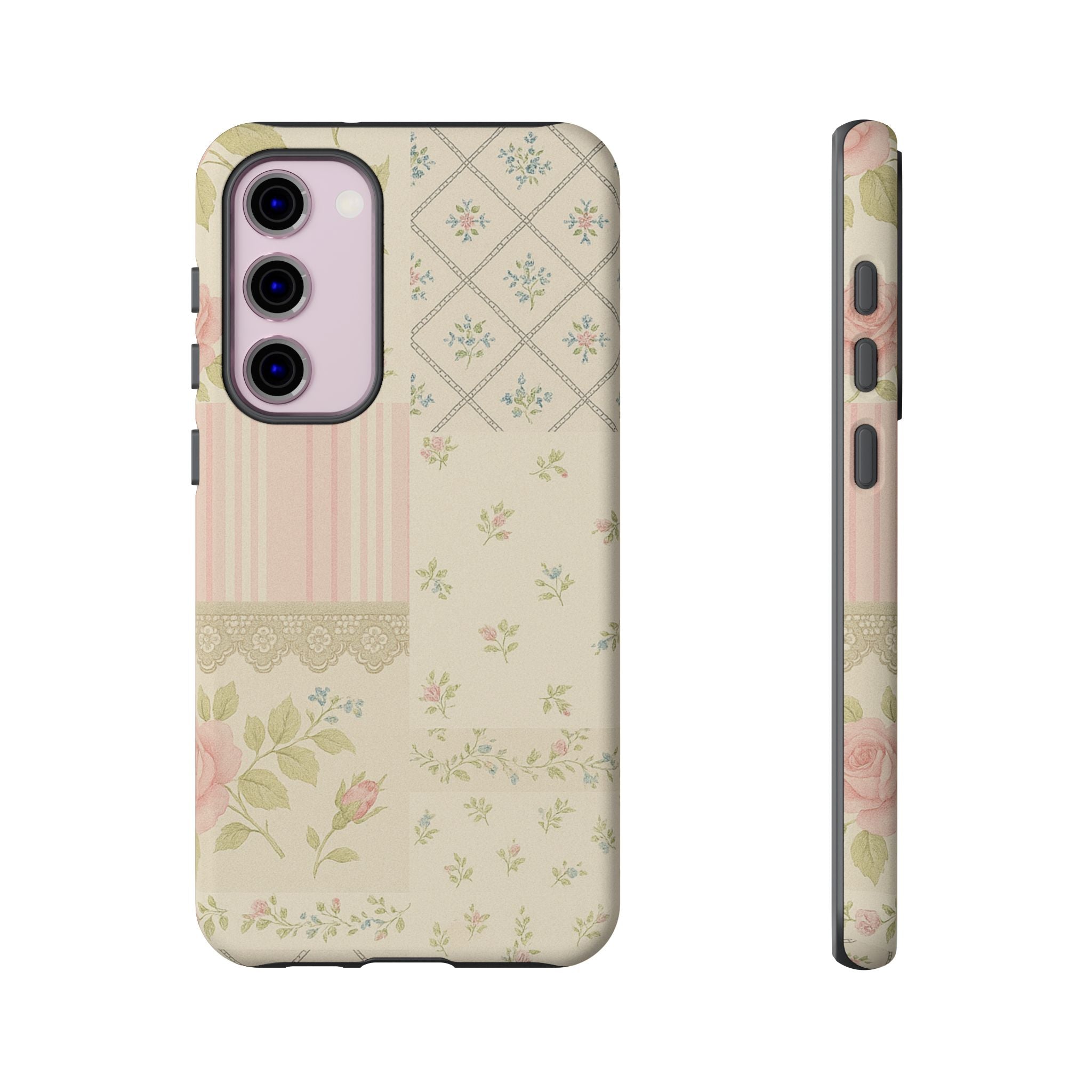 Floral Phone Case, Floral Tough Case, Protective Phone Case, Flower Case, Tough Phone Cover, Floral Tech Accessory Samsung Galaxy S23 Plus Matte