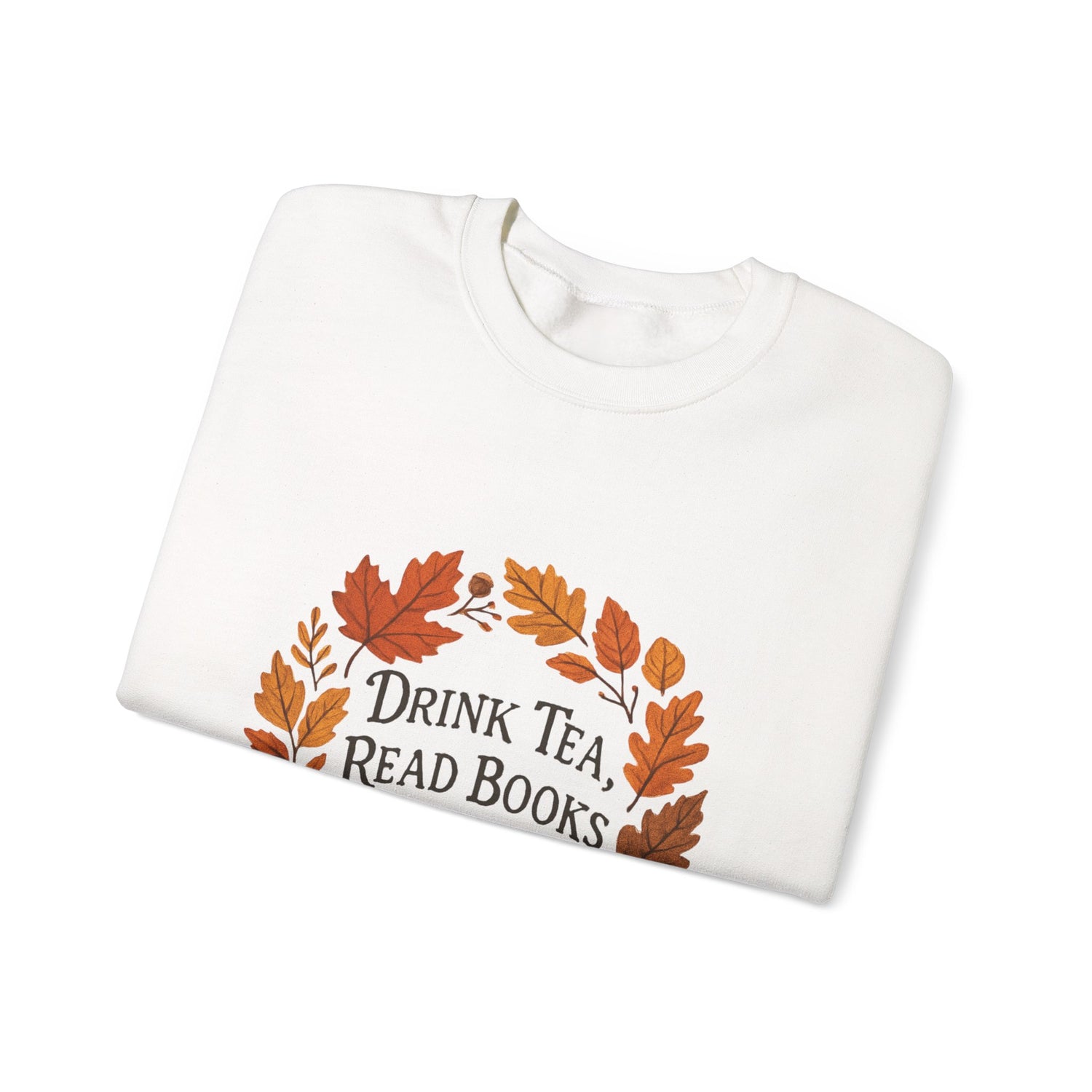 Cozy Book Lover Crewneck Sweatshirt - Fall Fashion Tea & Books Apparel | Gift for Readers