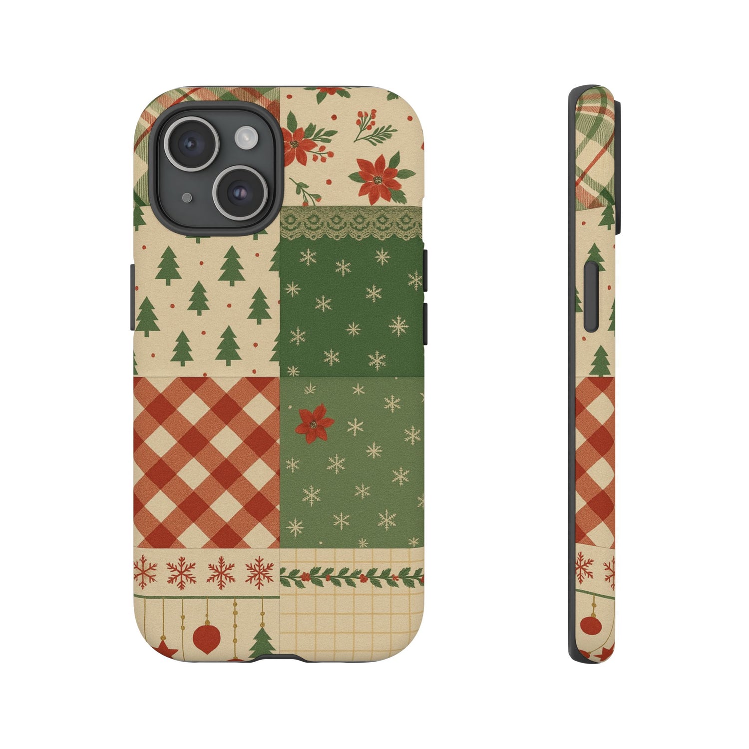 Festive Phone Cases, Luxury Black and Gold Design for Christmas Gift, Holiday Decor, Tough Case, Winter Celebration, Elegant iPhone Cover iPhone 15 Matte