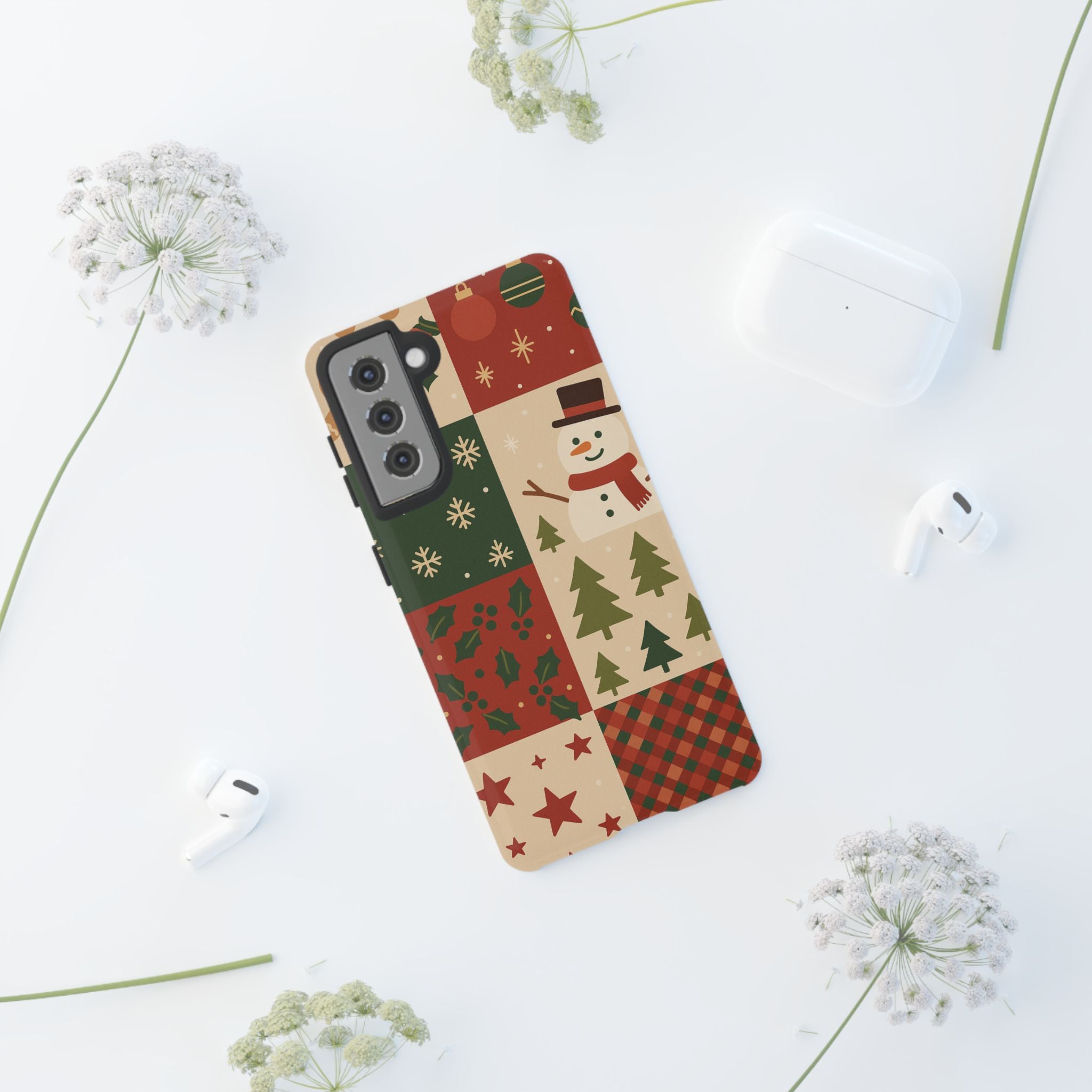 Festive Phone Case - Holiday Cheer, Christmas Gift, Winter Decor, Cute Cell Phone Cover, Seasonal Accessory, Unique Present