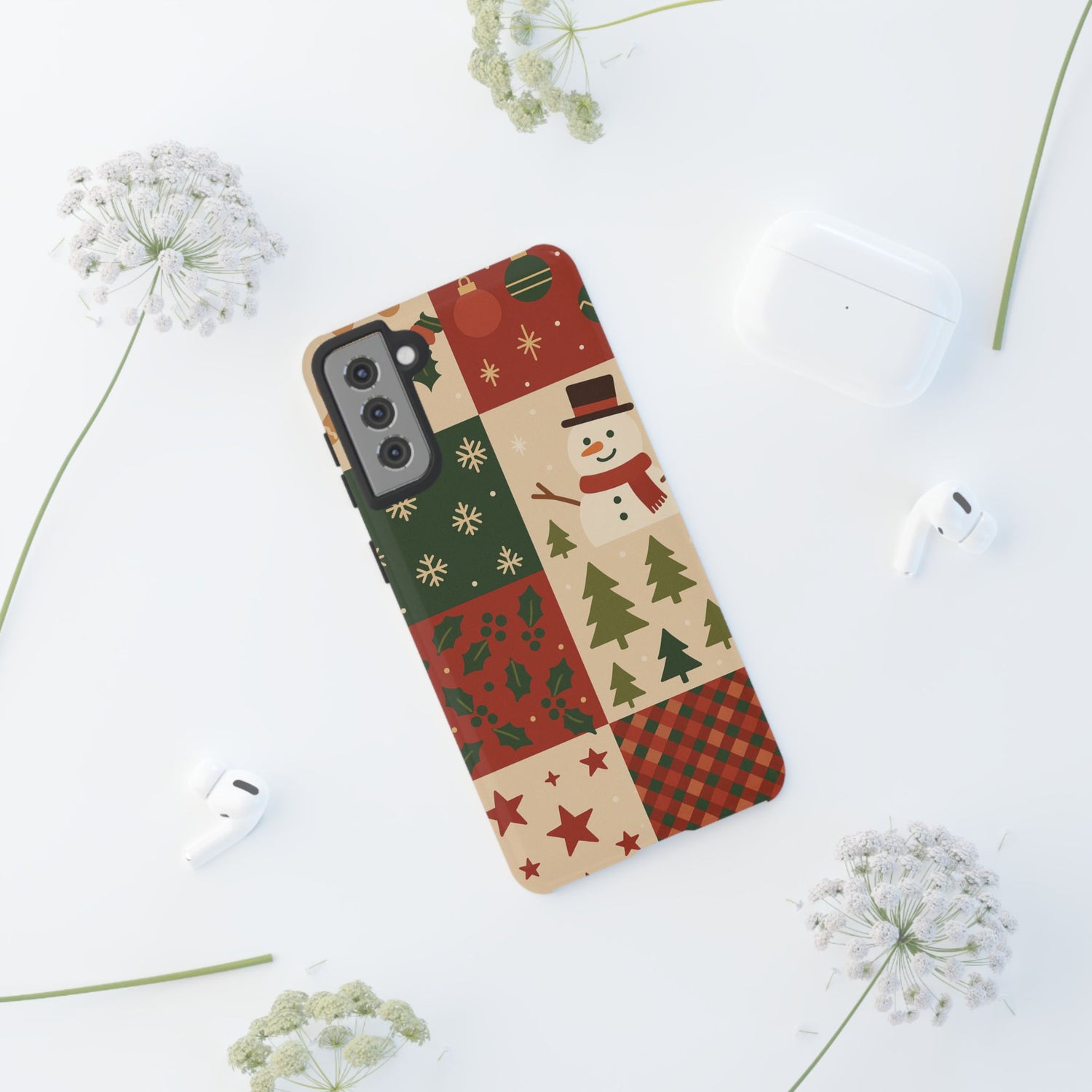 Festive Phone Case - Holiday Cheer, Christmas Gift, Winter Decor, Cute Cell Phone Cover, Seasonal Accessory, Unique Present