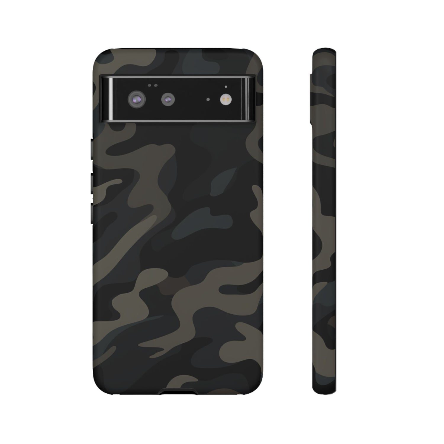 Black Camouflage Phone Case for iPhone, Samsung and Google Pixel Google Pixel 6 Matte