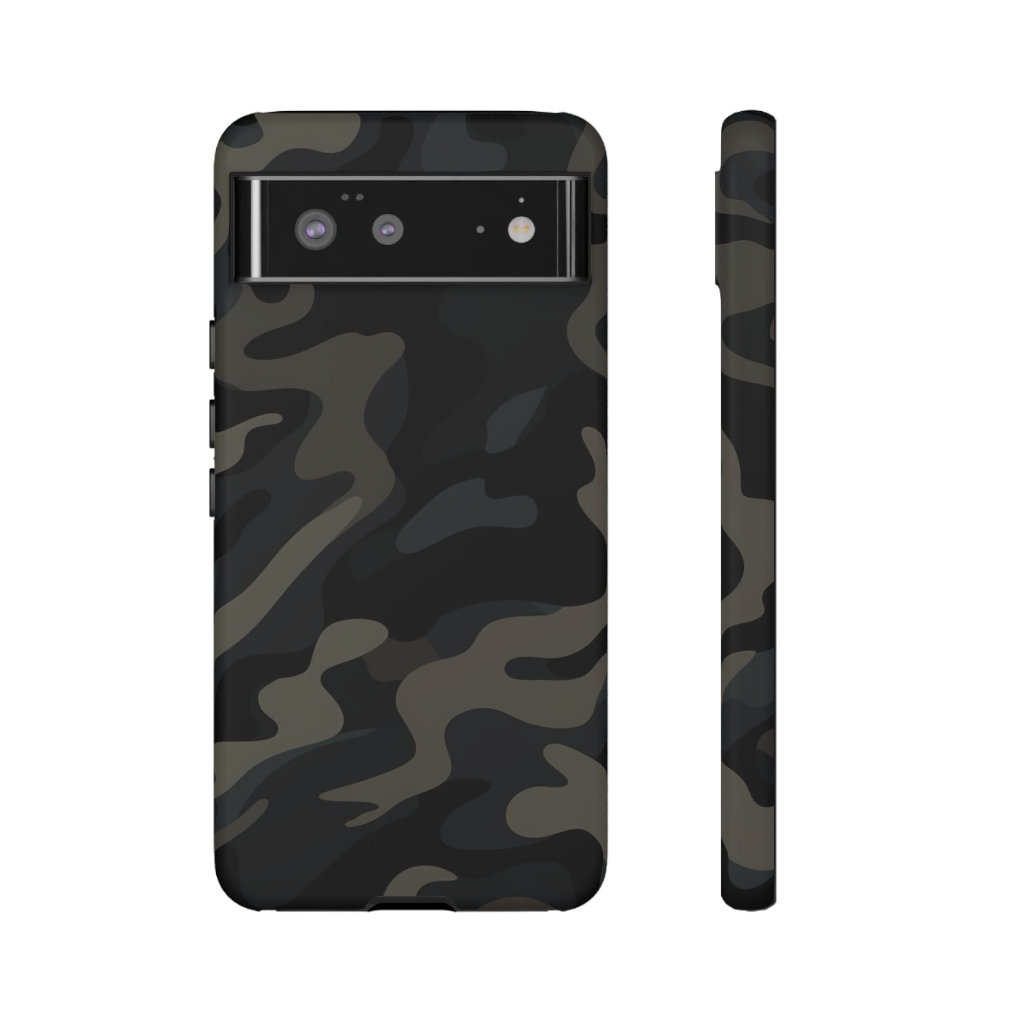 Black Camouflage Phone Case for iPhone, Samsung and Google Pixel Google Pixel 6 Matte