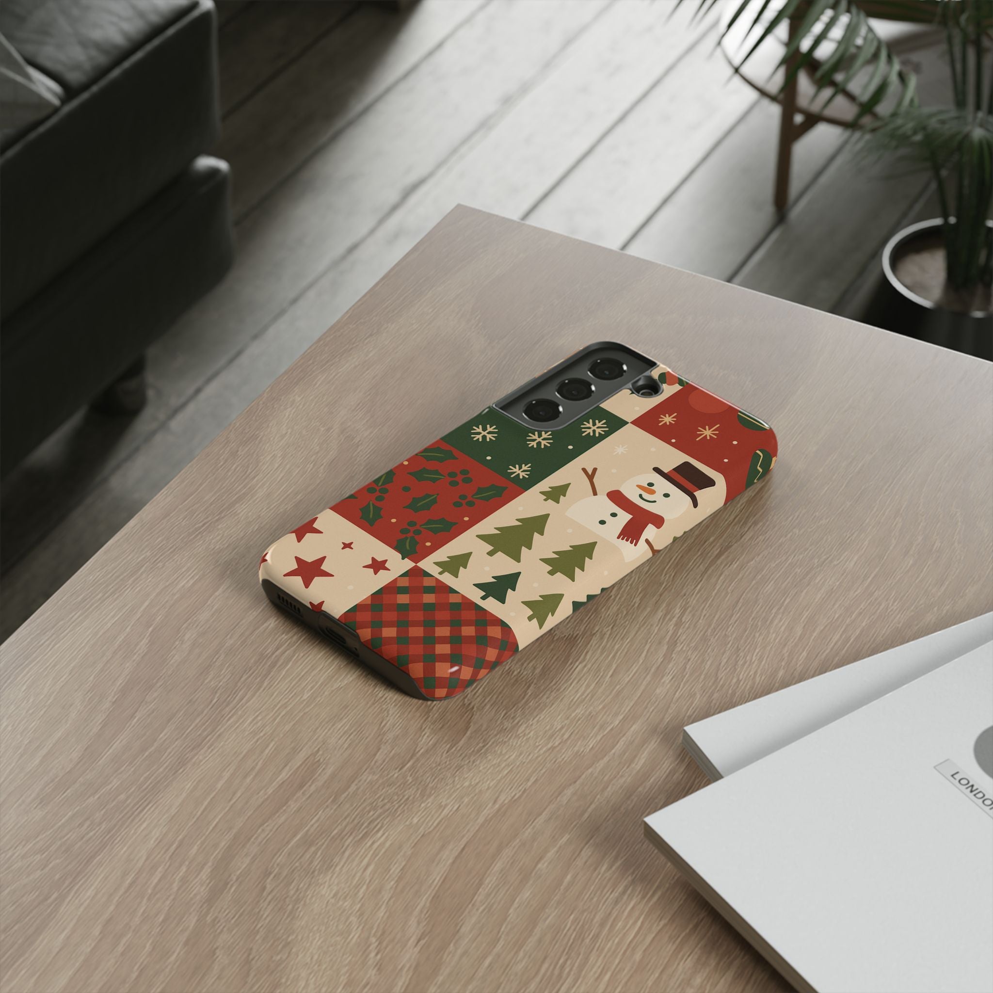 Festive Phone Case - Holiday Cheer, Christmas Gift, Winter Decor, Cute Cell Phone Cover, Seasonal Accessory, Unique Present