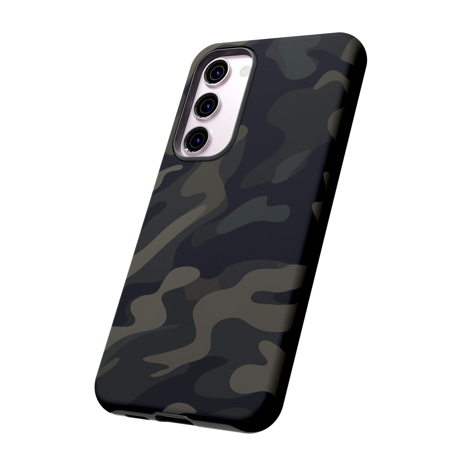 Black Camouflage Phone Case for iPhone, Samsung and Google Pixel