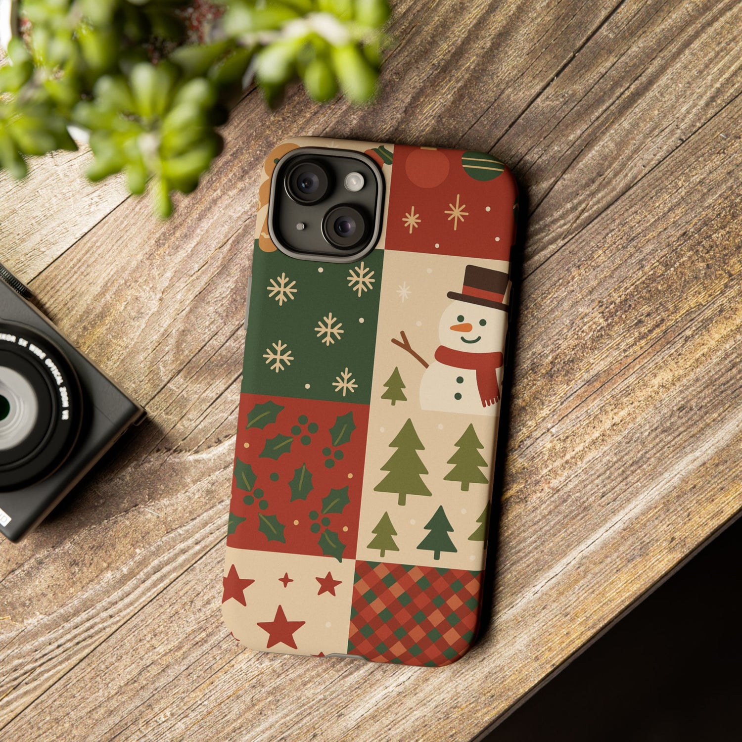 Festive Phone Case - Holiday Cheer, Christmas Gift, Winter Decor, Cute Cell Phone Cover, Seasonal Accessory, Unique Present