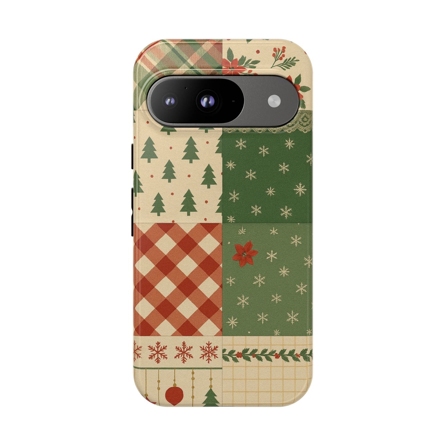 Festive Phone Cases, Luxury Black and Gold Design for Christmas Gift, Holiday Decor, Tough Case, Winter Celebration, Elegant iPhone Cover Google Pixel 9 Glossy