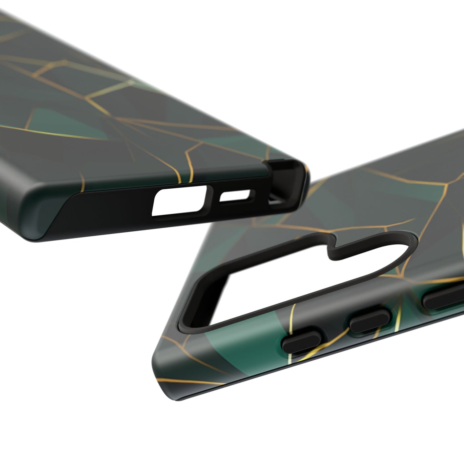 Emerald Veil - Geometric Luxe Phone Case