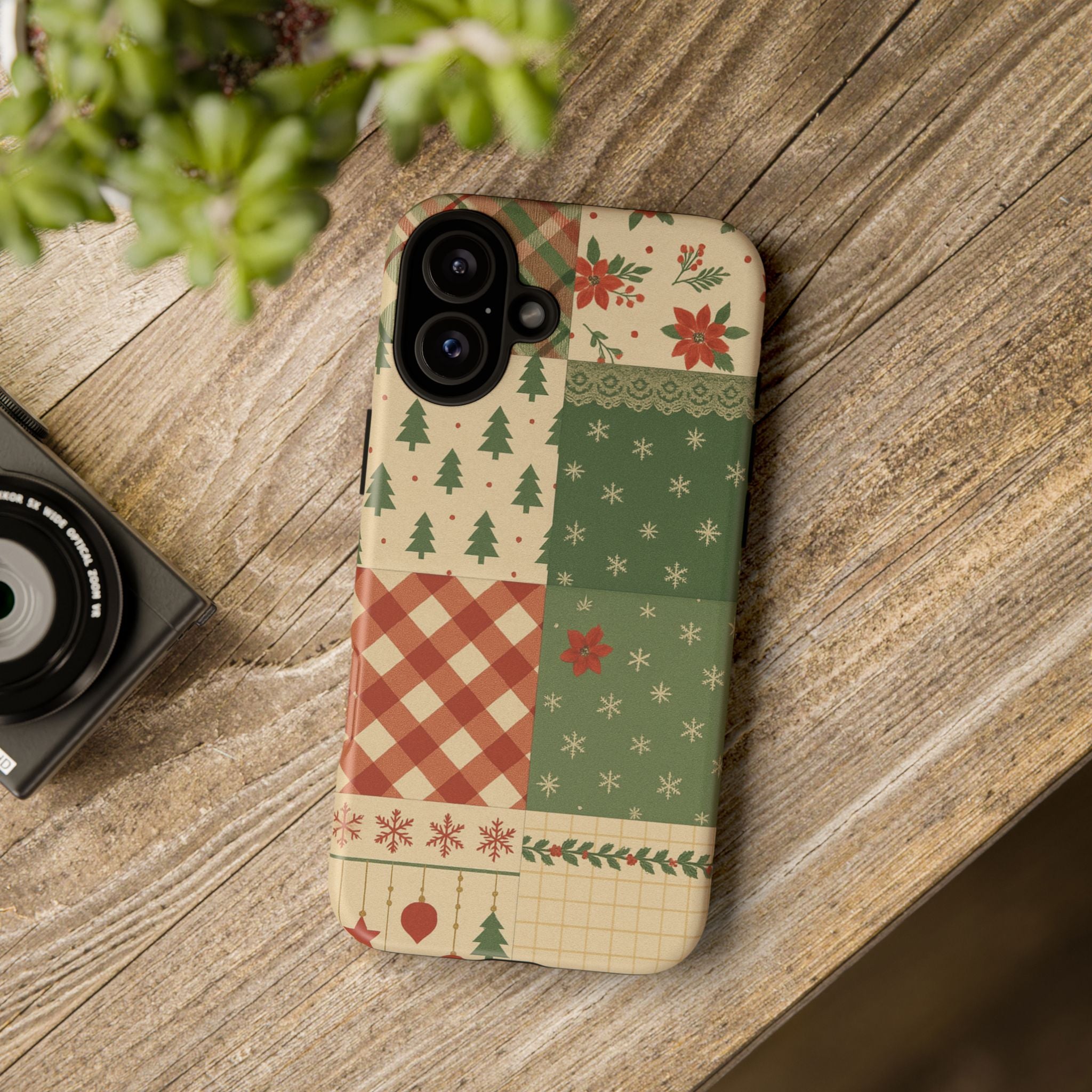 Festive Phone Cases, Luxury Black and Gold Design for Christmas Gift, Holiday Decor, Tough Case, Winter Celebration, Elegant iPhone Cover