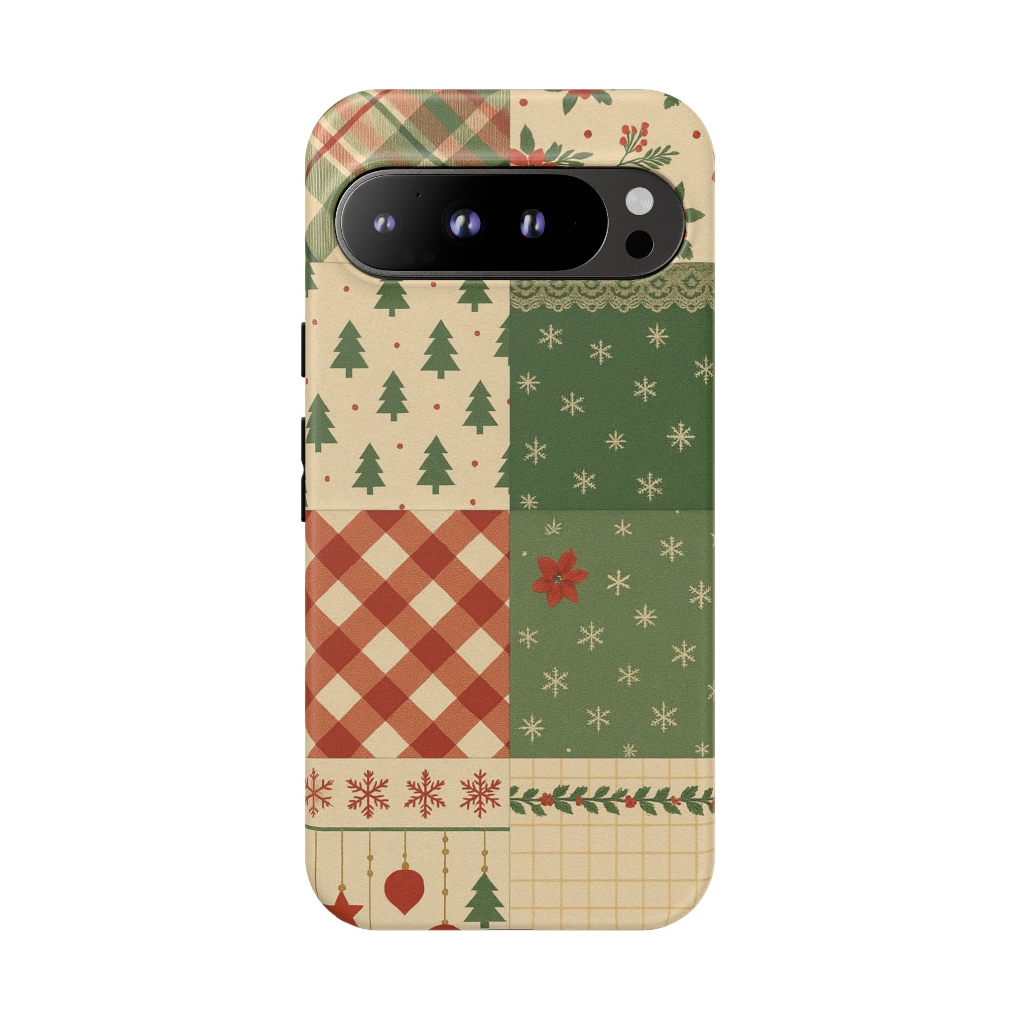 Festive Phone Cases, Luxury Black and Gold Design for Christmas Gift, Holiday Decor, Tough Case, Winter Celebration, Elegant iPhone Cover Google Pixel 9 Pro XL Matte