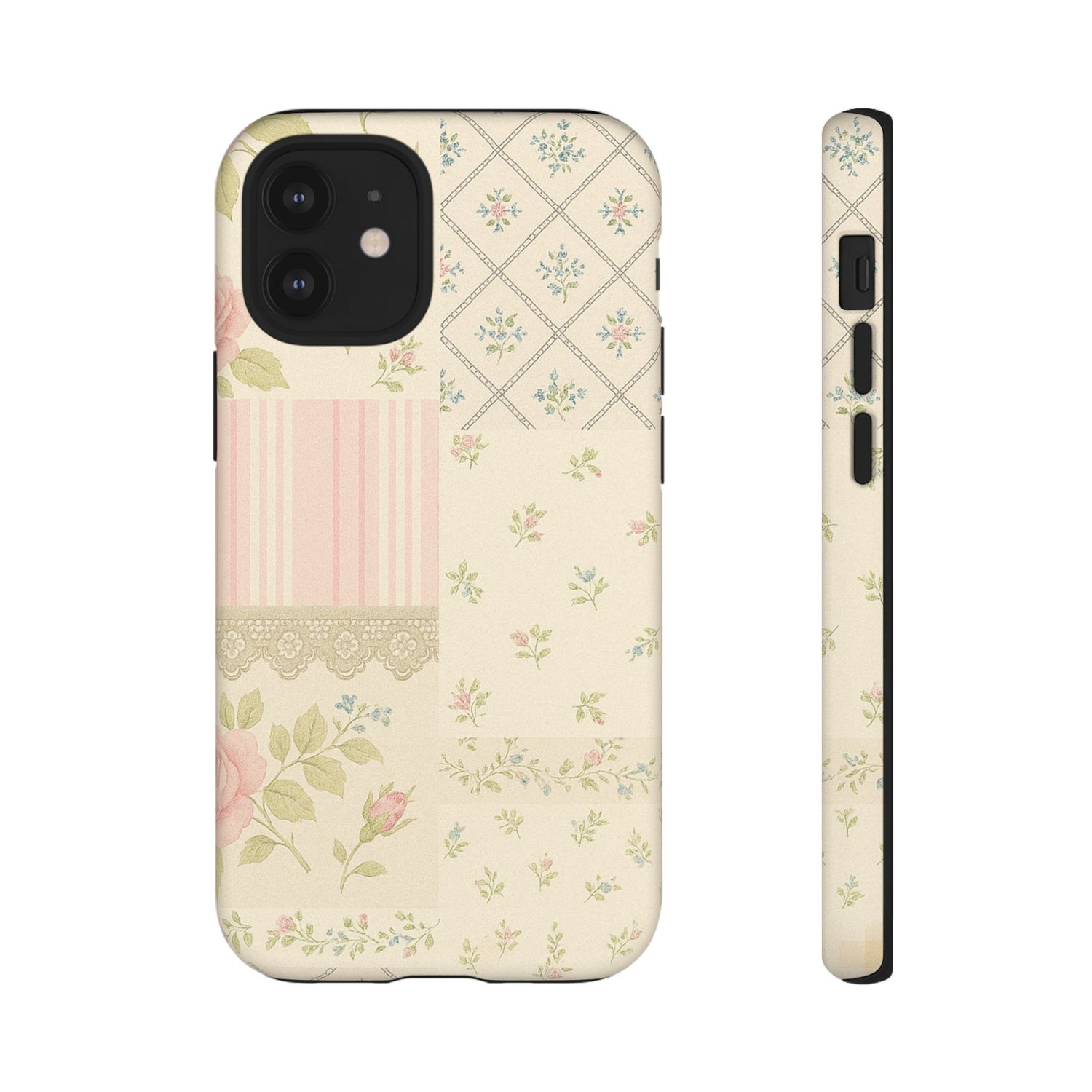Floral Phone Case, Floral Tough Case, Protective Phone Case, Flower Case, Tough Phone Cover, Floral Tech Accessory iPhone 12 Mini Matte