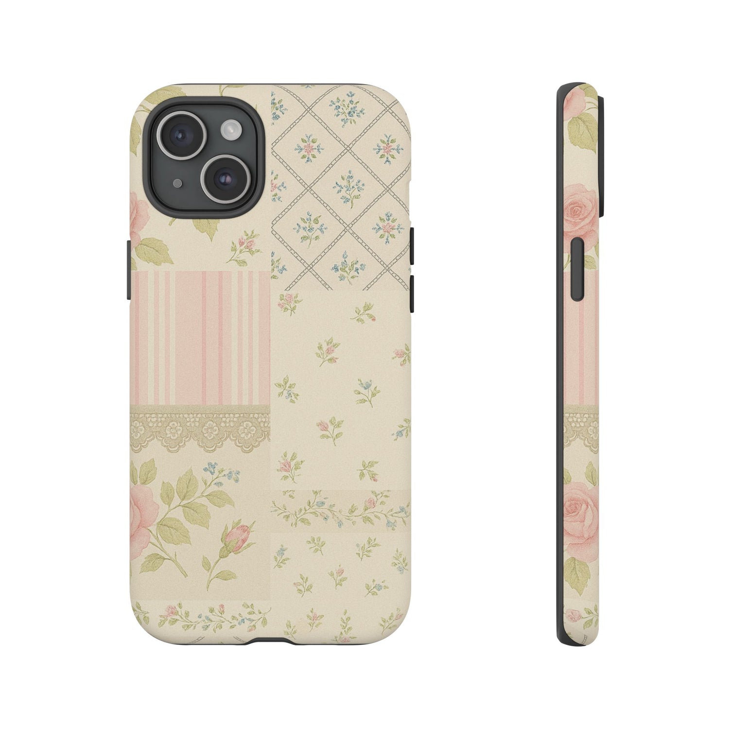 Floral Phone Case, Floral Tough Case, Protective Phone Case, Flower Case, Tough Phone Cover, Floral Tech Accessory iPhone 15 Plus Matte