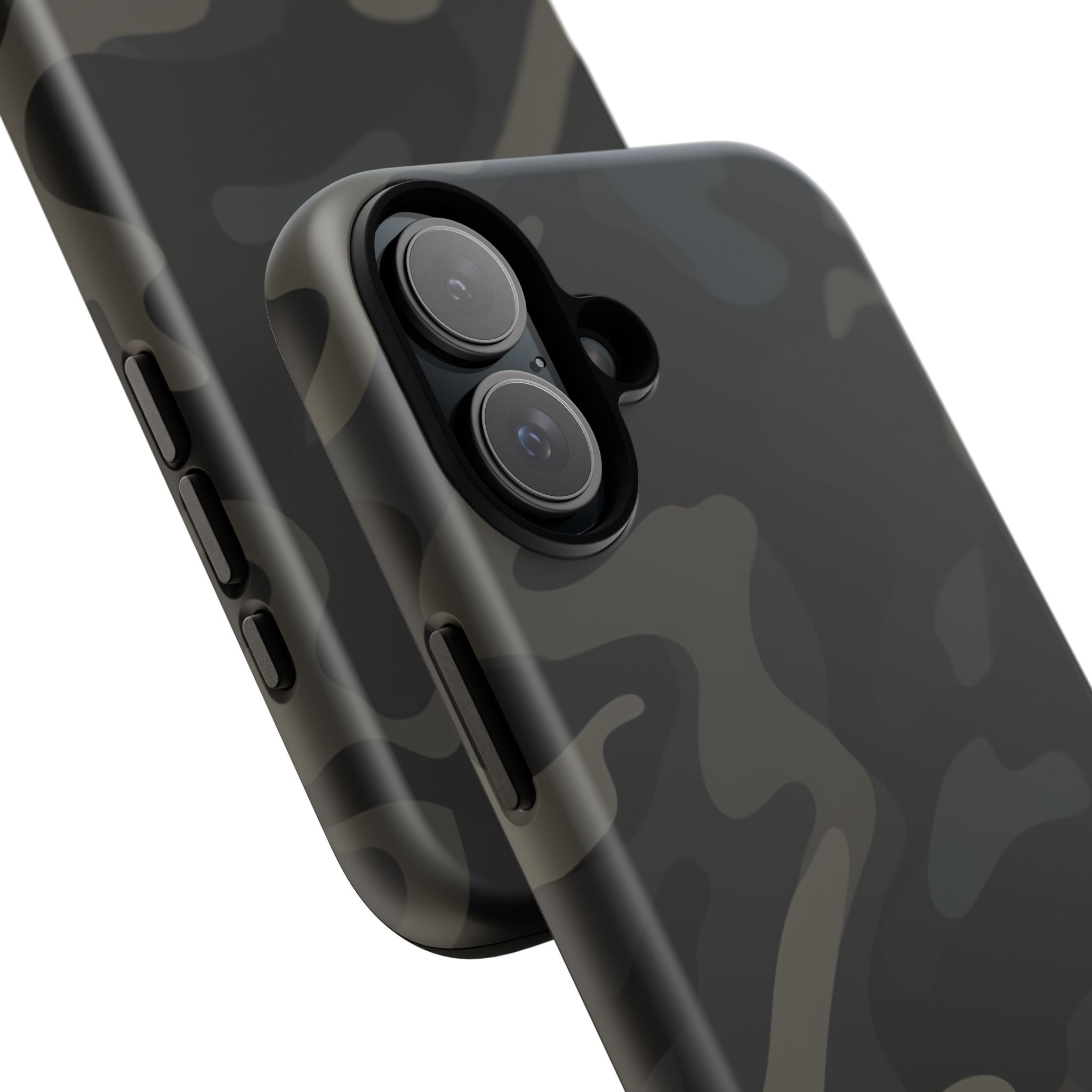 Black Camouflage Phone Case for iPhone, Samsung and Google Pixel