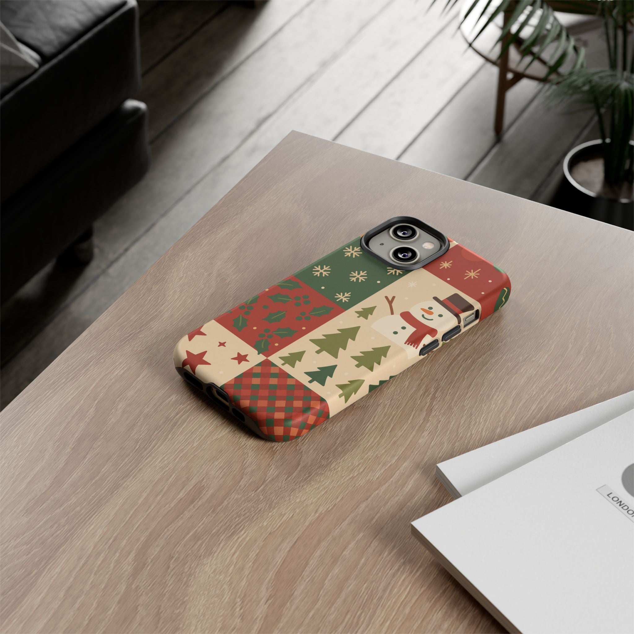 Festive Phone Case - Holiday Cheer, Christmas Gift, Winter Decor, Cute Cell Phone Cover, Seasonal Accessory, Unique Present