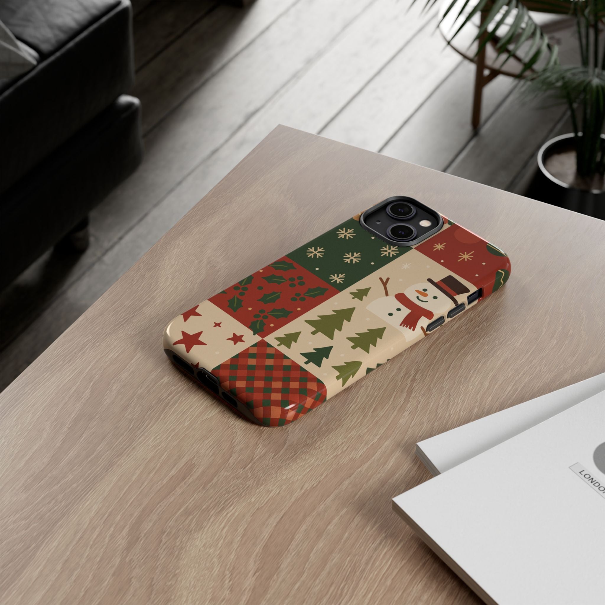 Festive Phone Case - Holiday Cheer, Christmas Gift, Winter Decor, Cute Cell Phone Cover, Seasonal Accessory, Unique Present