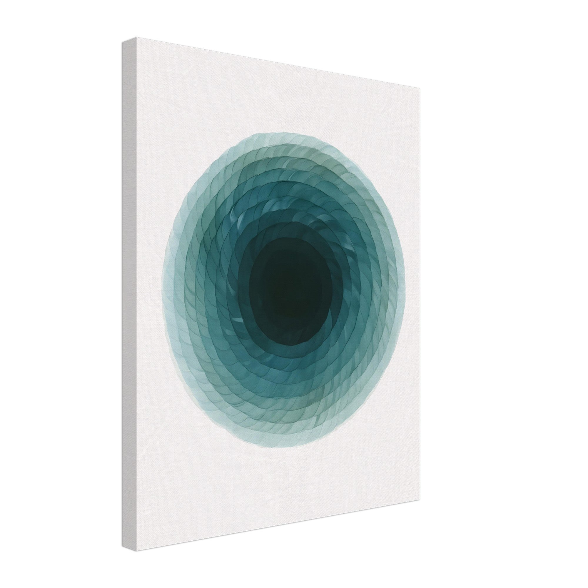 Deep Tranquility Canvas – Abstract Watercolor Spiral Art Print - Slim Canvas - Wall Art 40x50 cm 16x20″