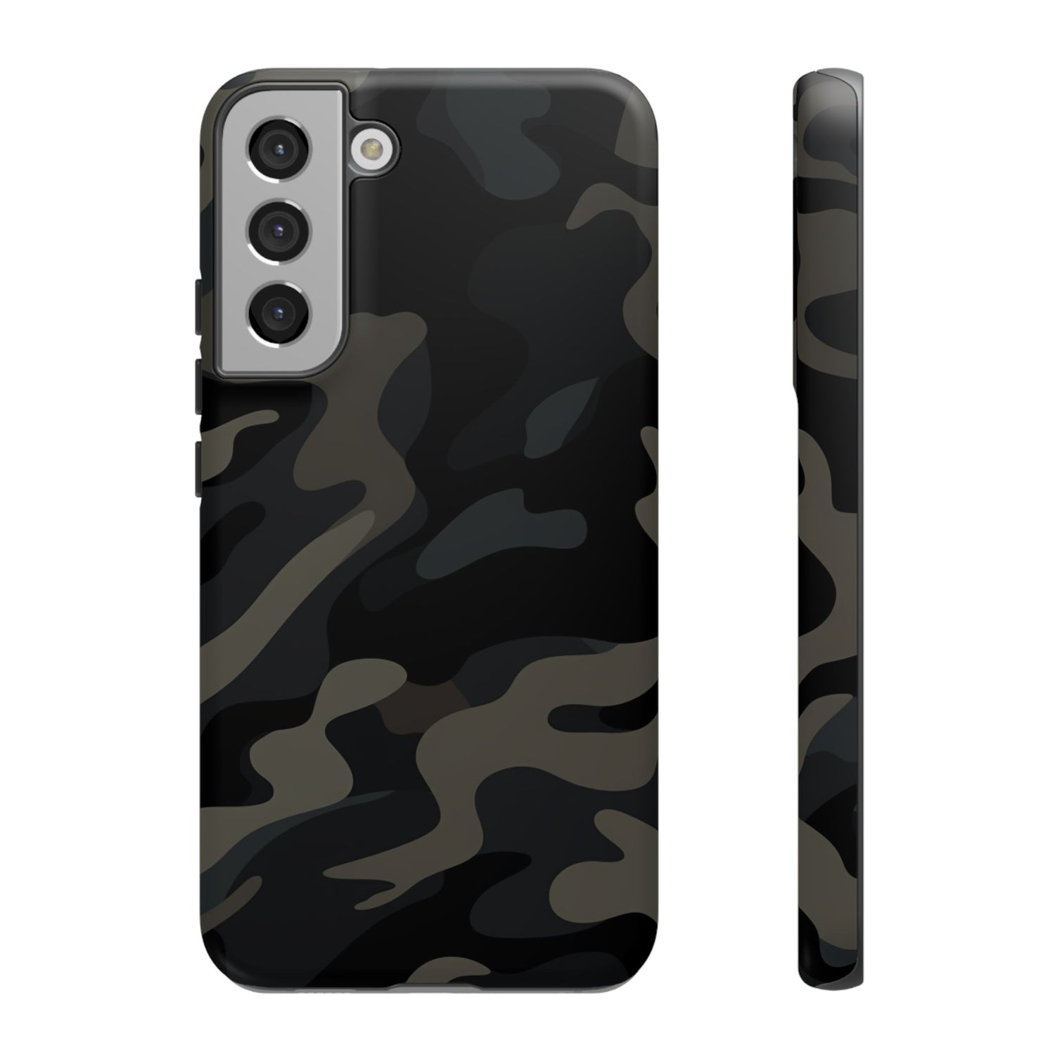 Black Camouflage Phone Case for iPhone, Samsung and Google Pixel Samsung Galaxy S22 Plus Matte