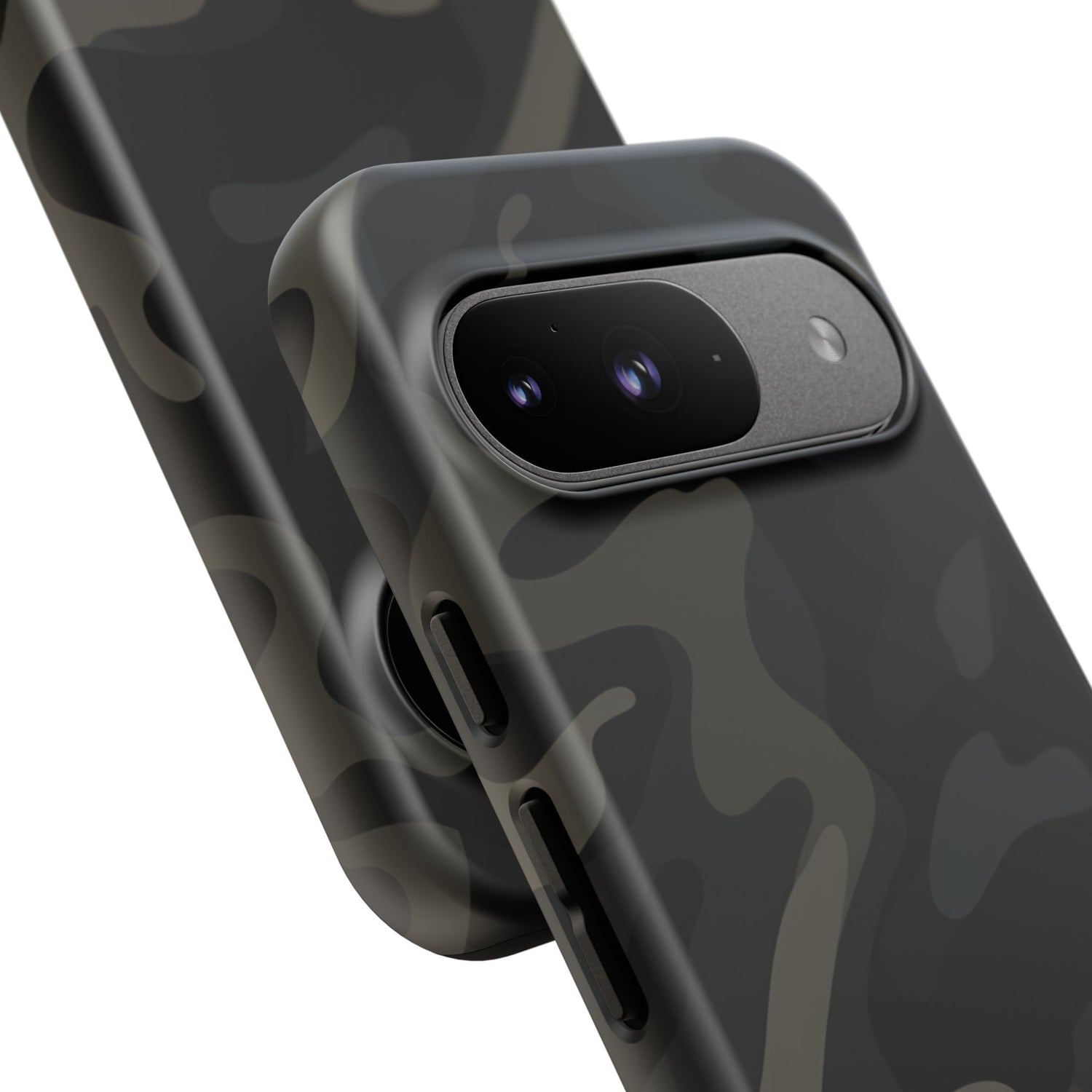 Black Camouflage Phone Case for iPhone, Samsung and Google Pixel