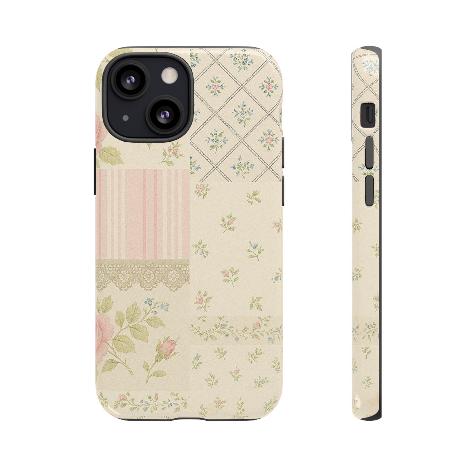 Floral Phone Case, Floral Tough Case, Protective Phone Case, Flower Case, Tough Phone Cover, Floral Tech Accessory iPhone 13 Mini Glossy