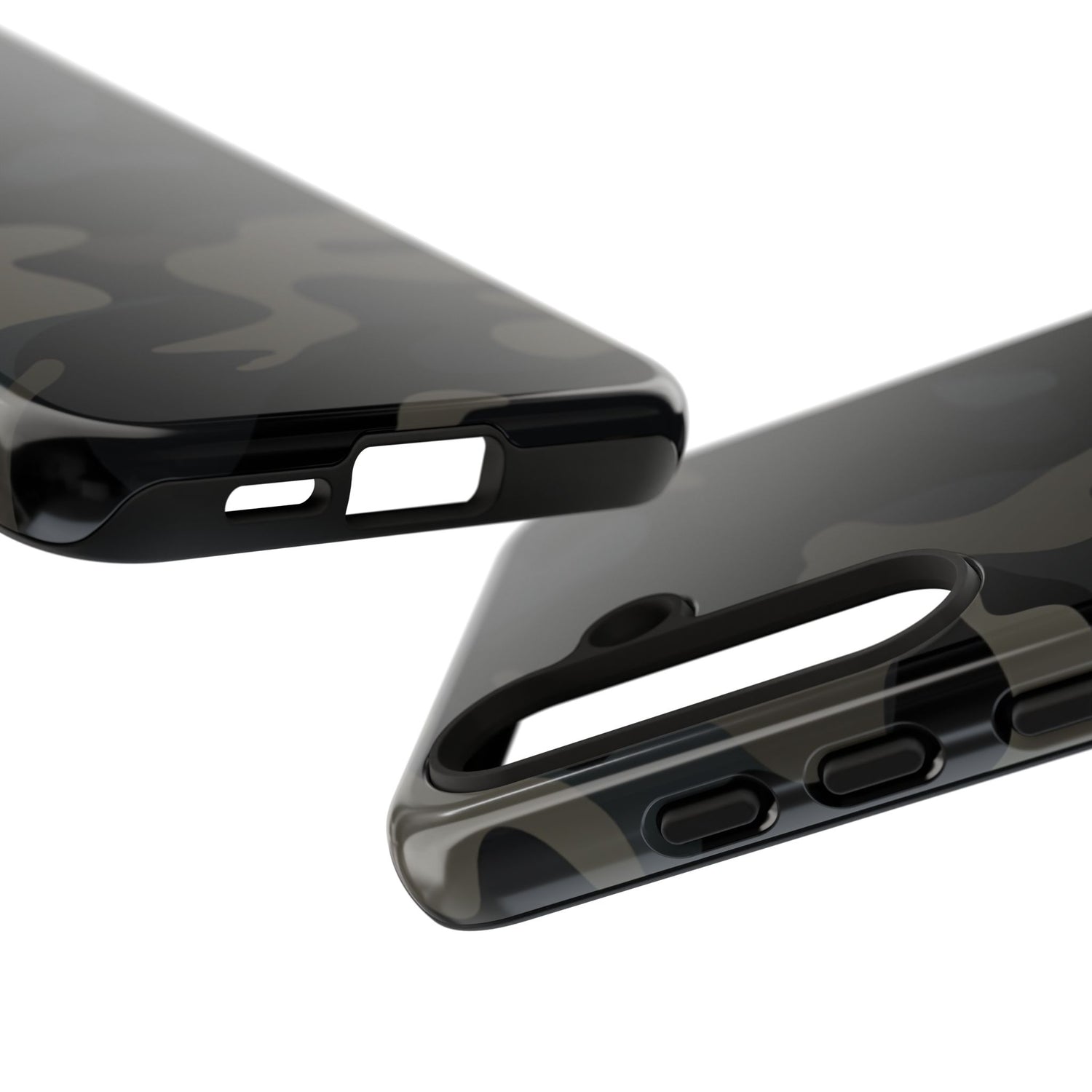 Black Camouflage Phone Case for iPhone, Samsung and Google Pixel