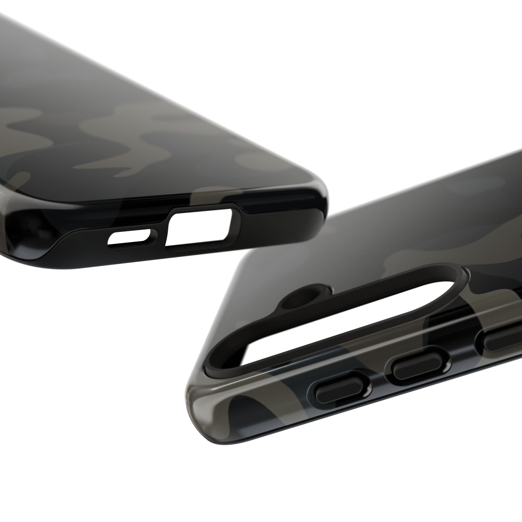 Black Camouflage Phone Case for iPhone, Samsung and Google Pixel